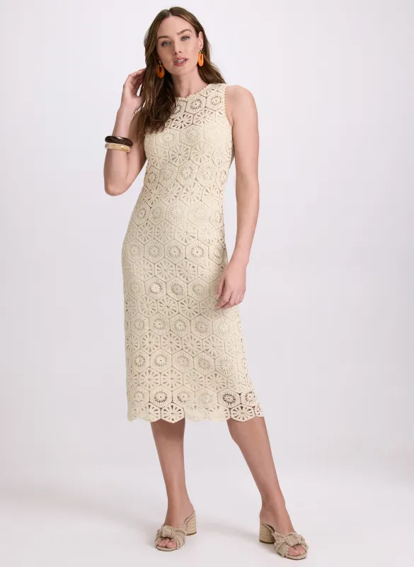 Crochet Trim Dress sold by Laura