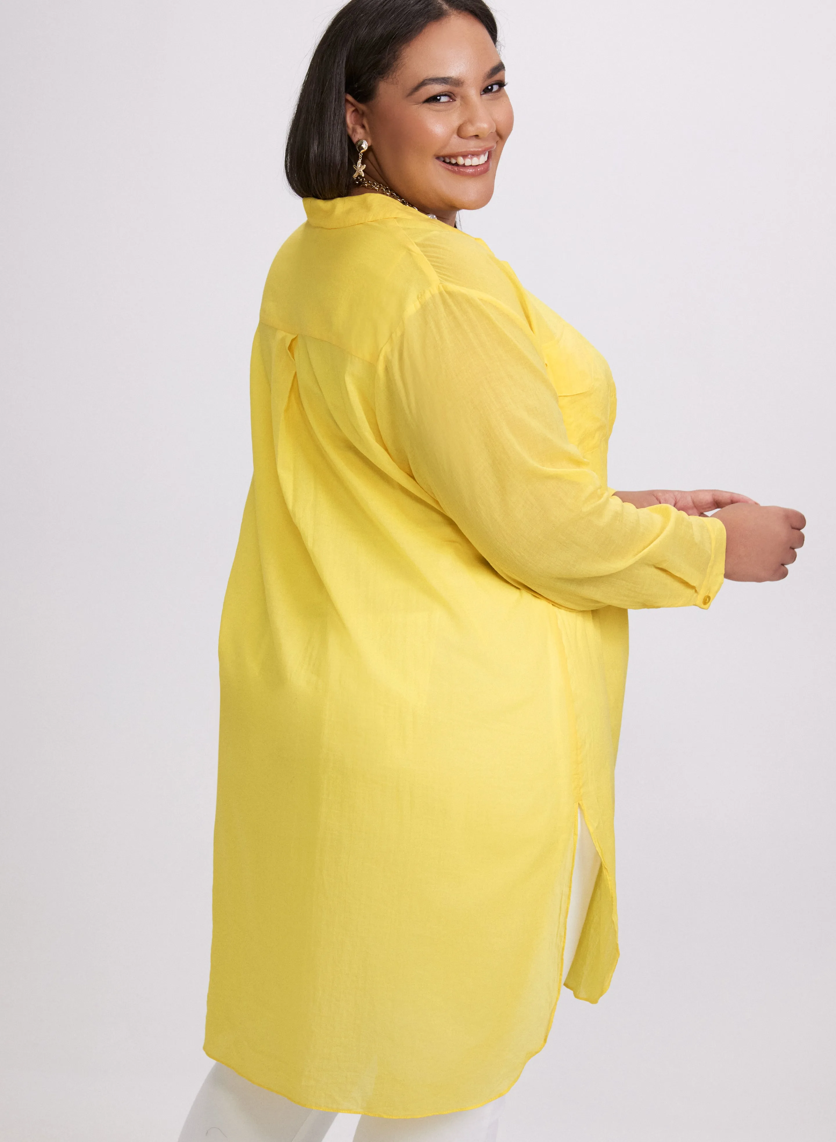 Button-Down Tunic Blouse sold by Laura product image thumbnail 3