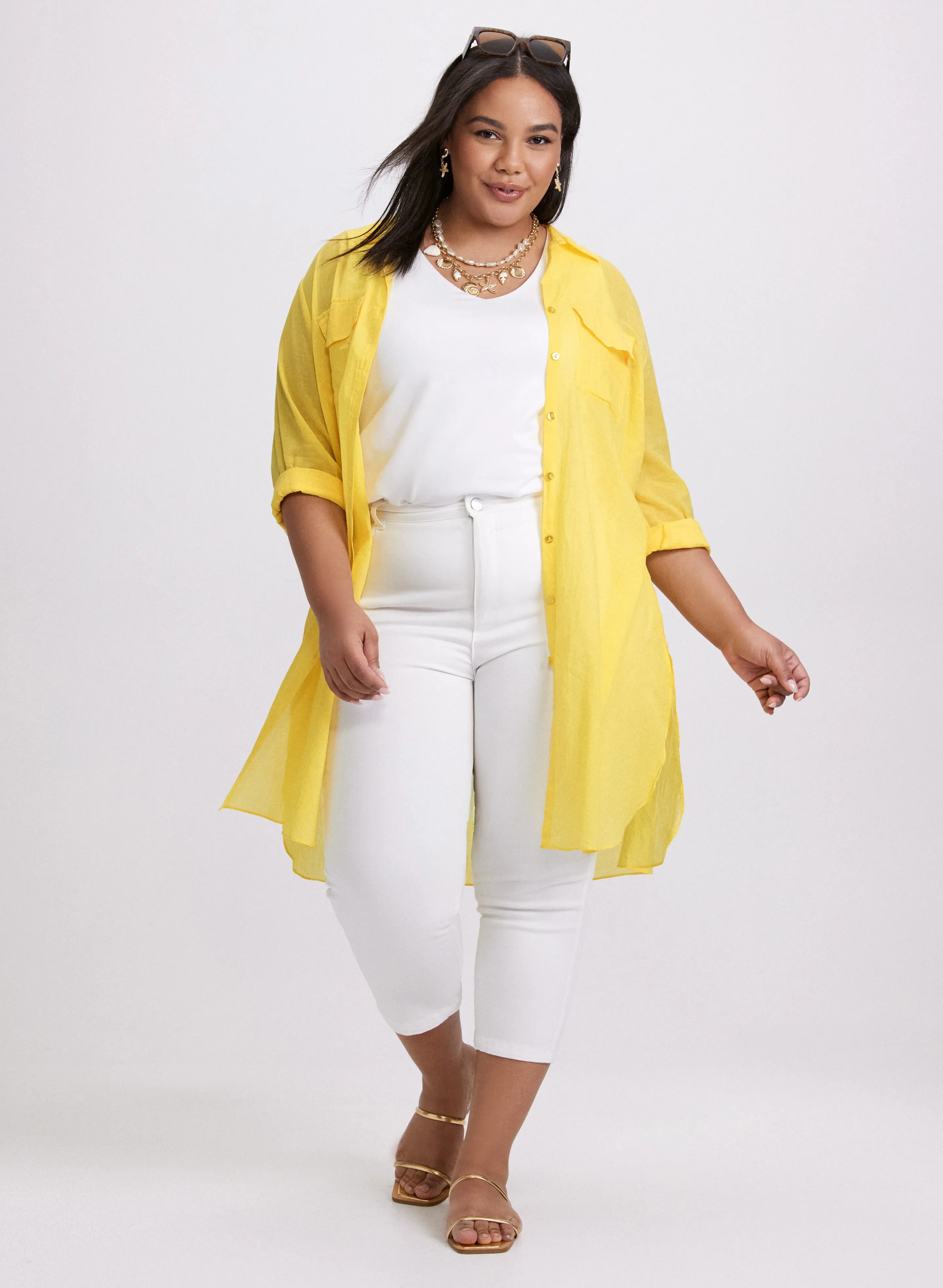 Button-Down Tunic Blouse sold by Laura product image thumbnail 5