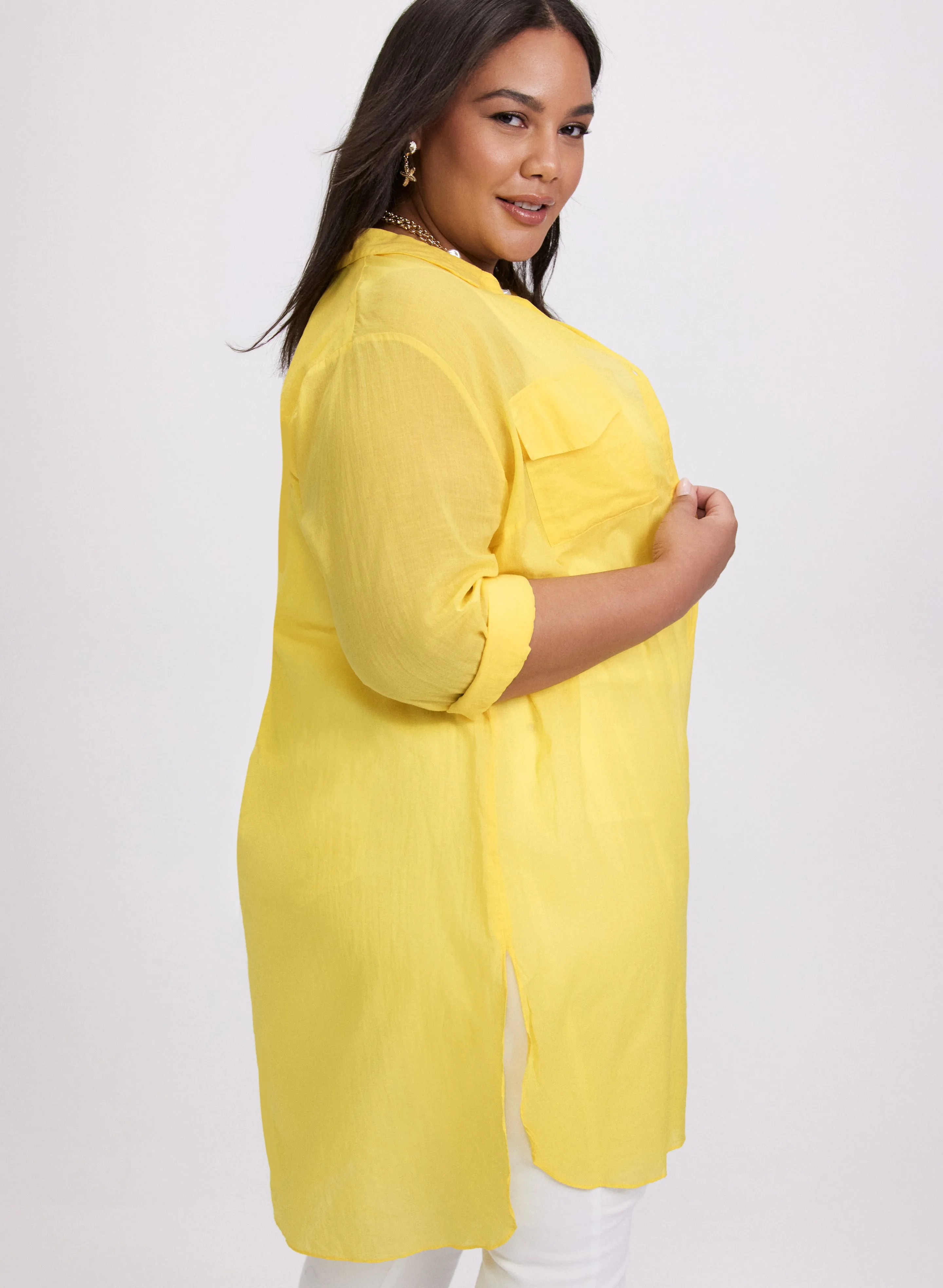 Button-Down Tunic Blouse sold by Laura product image thumbnail 2