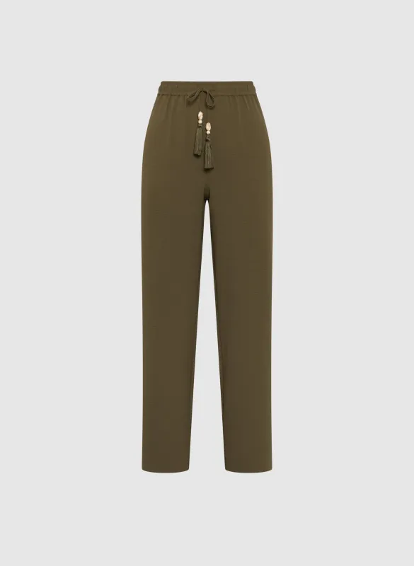 Olivia Crinkled Wide-Leg Pants sold by Laura