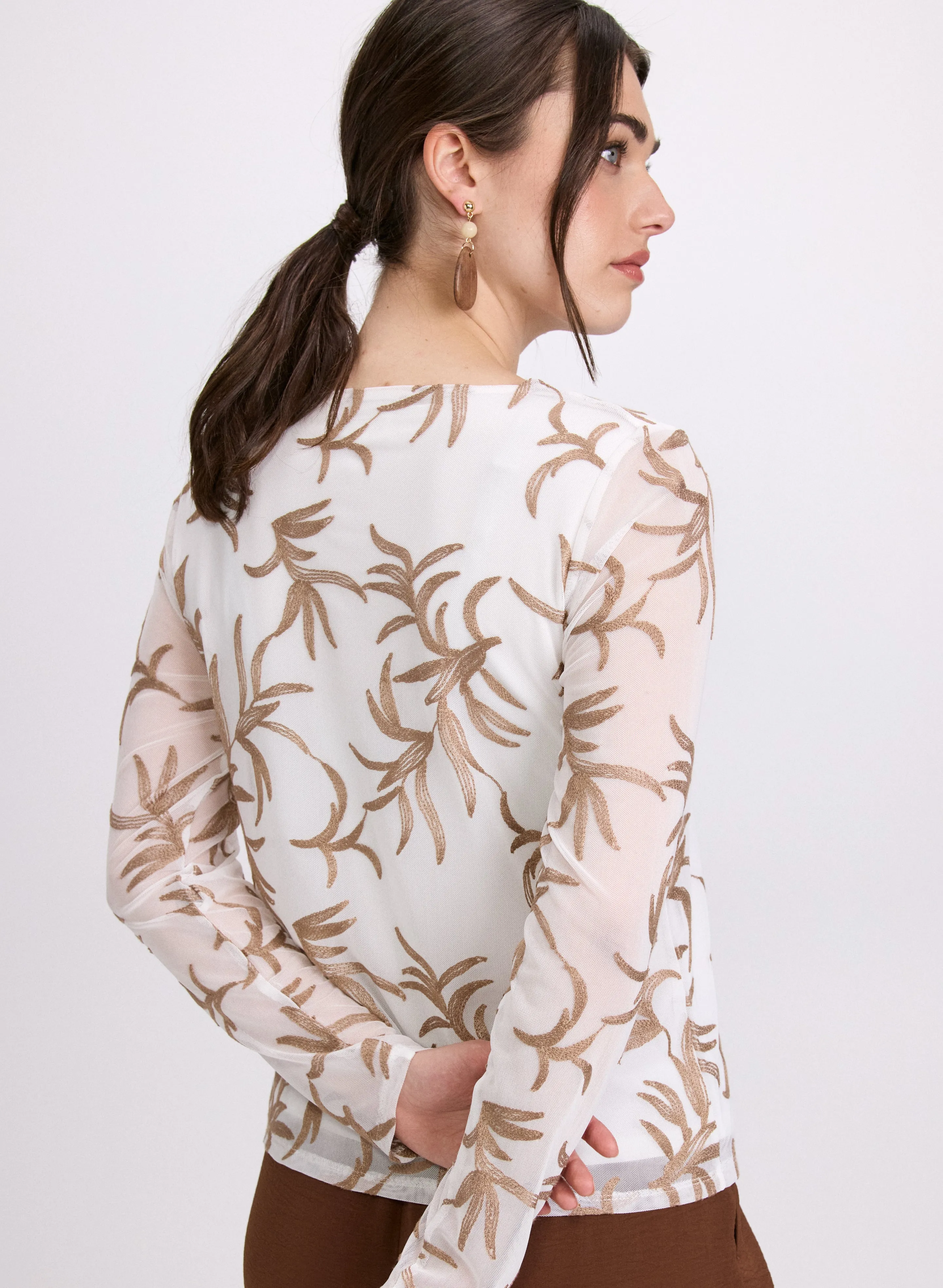 Tropical Embroidered Top sold by Laura product image thumbnail 2