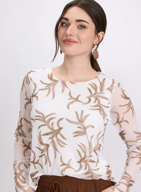 Tropical Embroidered Top sold by Laura
