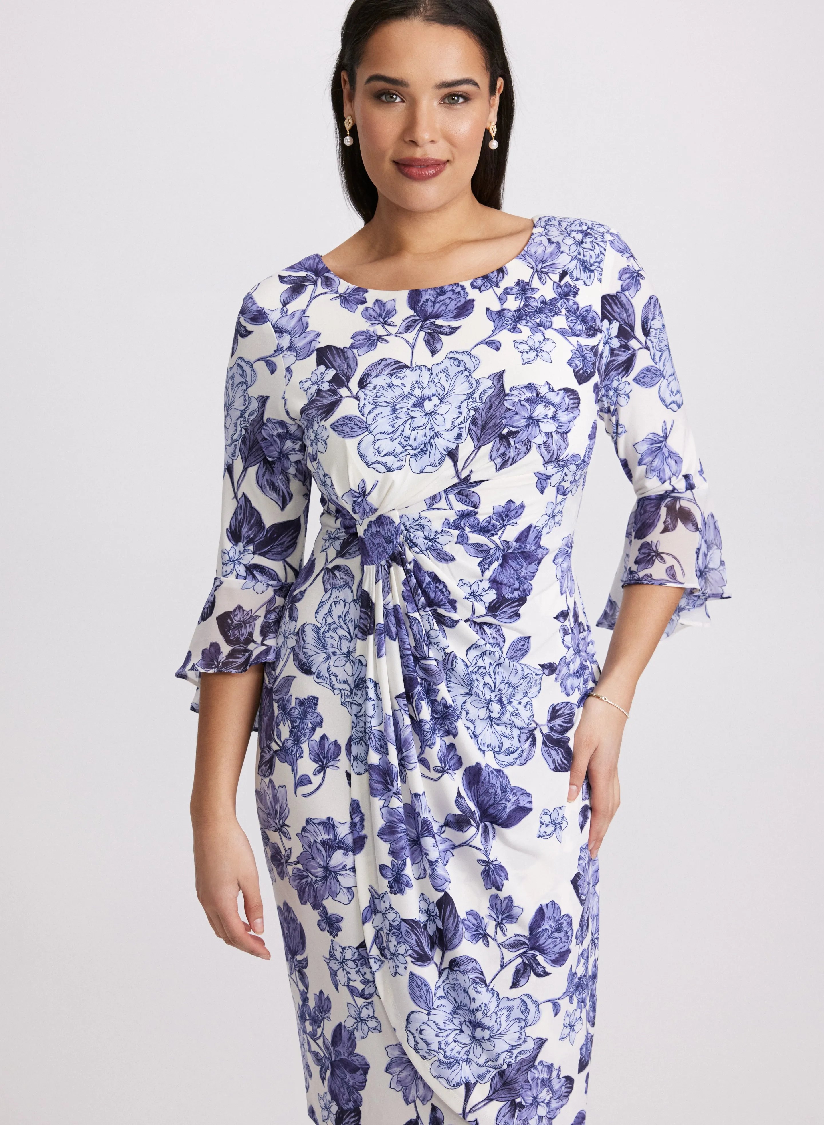 Floral Wrap Dress sold by Laura product image thumbnail 2