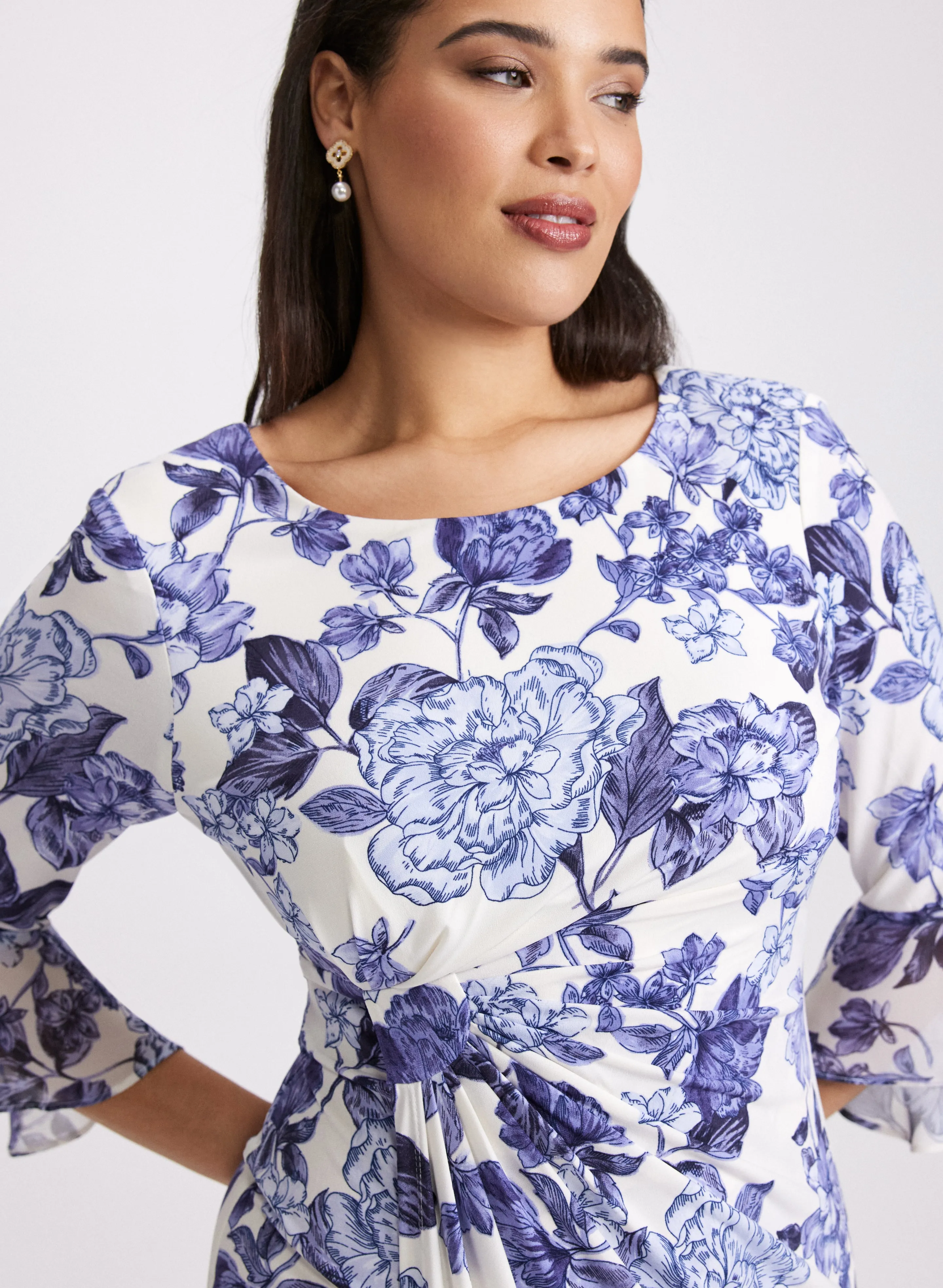 Floral Wrap Dress sold by Laura product image thumbnail 3