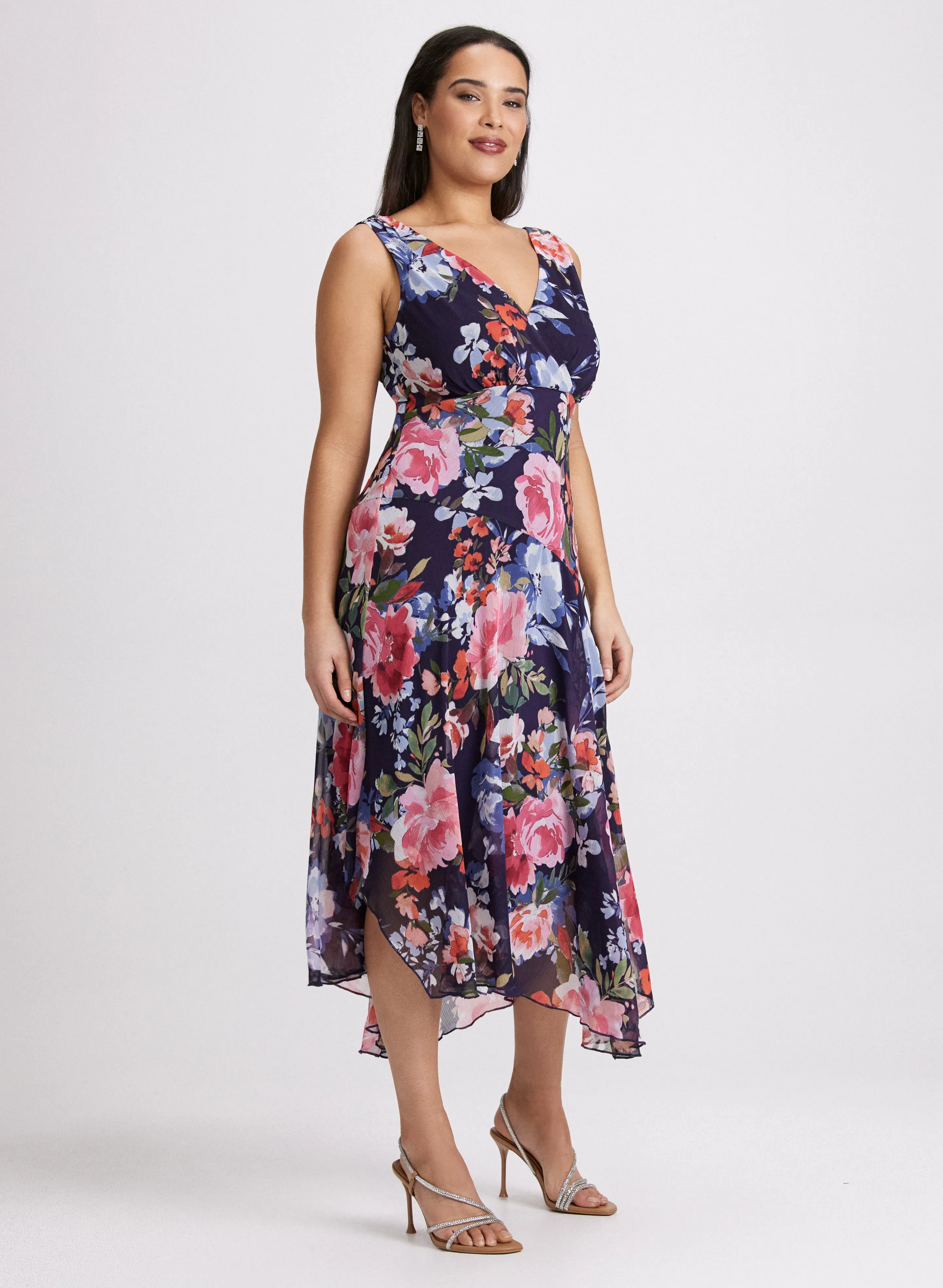 Floral Chiffon Dress sold by Laura product image thumbnail 4