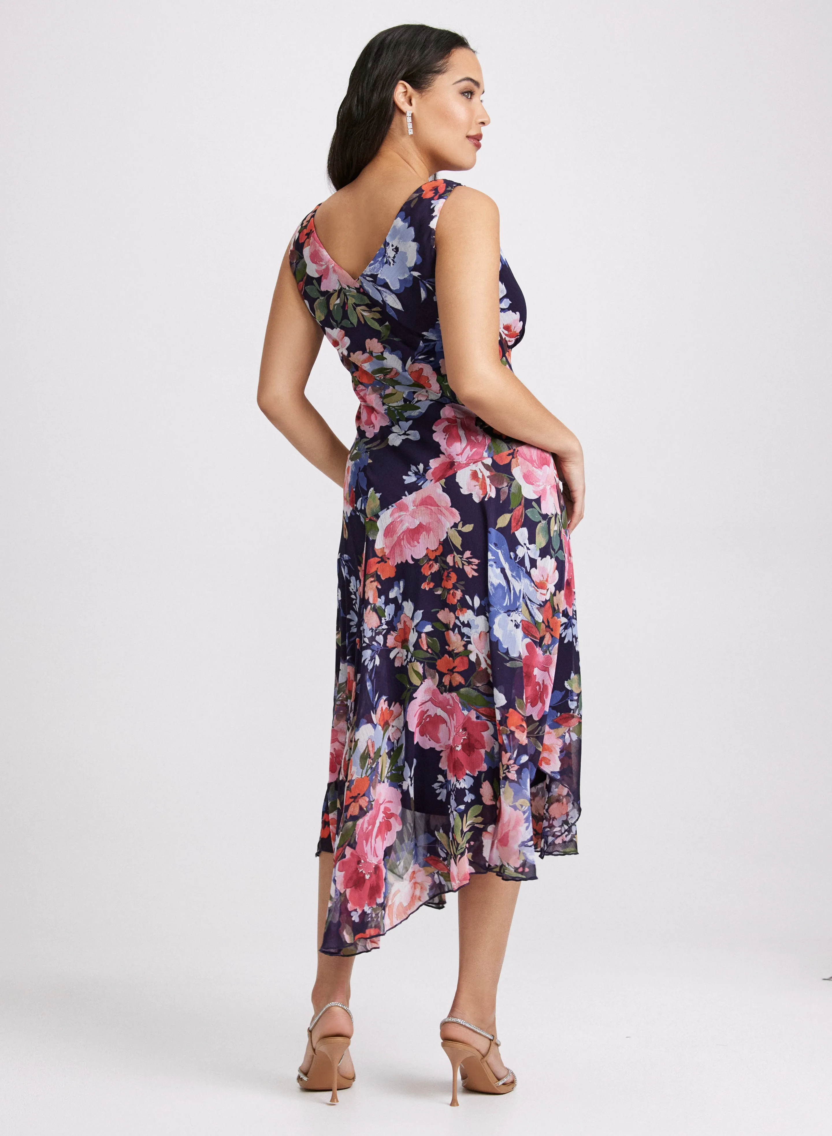 Floral Chiffon Dress sold by Laura product image thumbnail 5