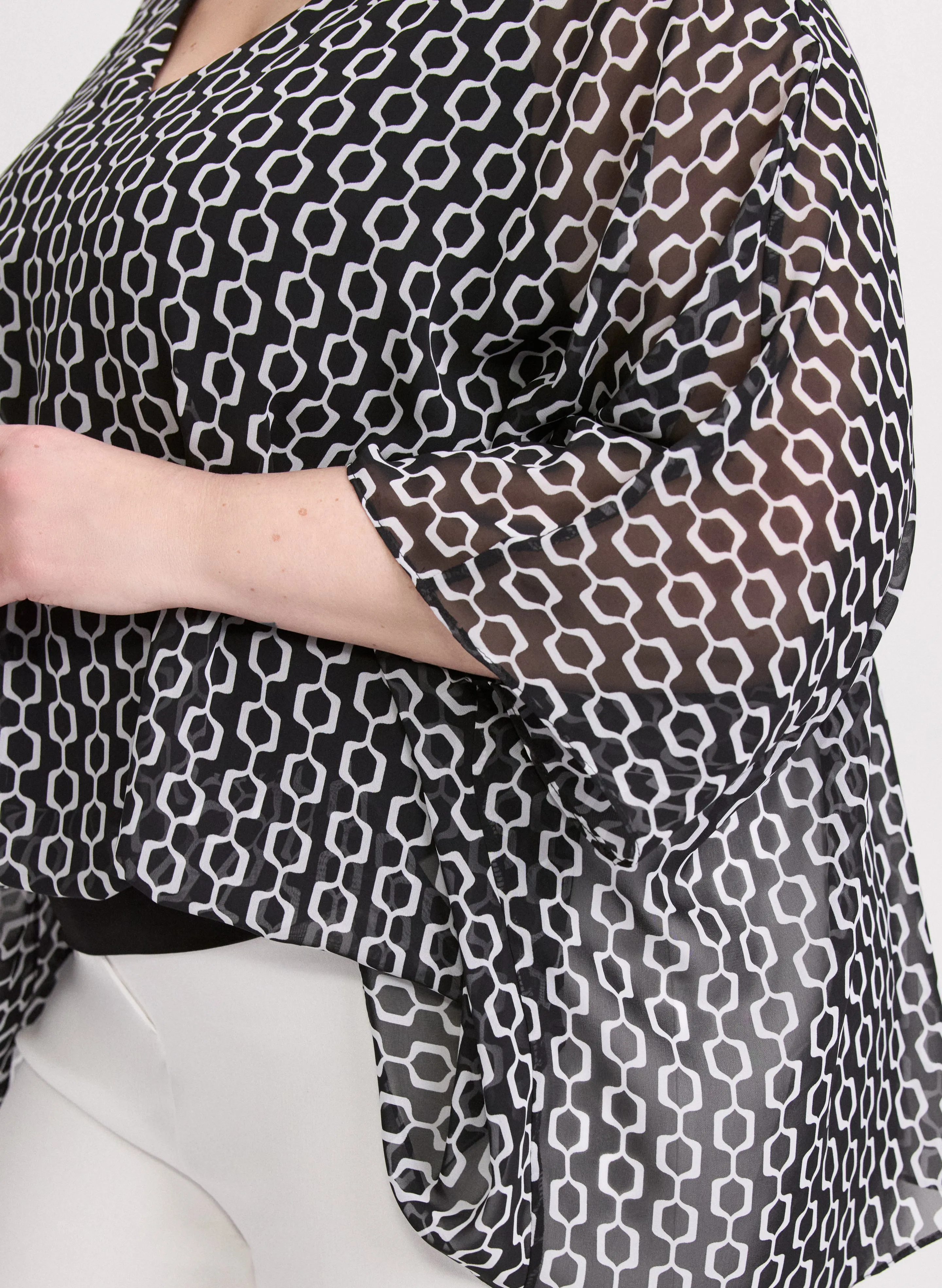 Geometric Chiffon Blouse sold by Laura product image thumbnail 5