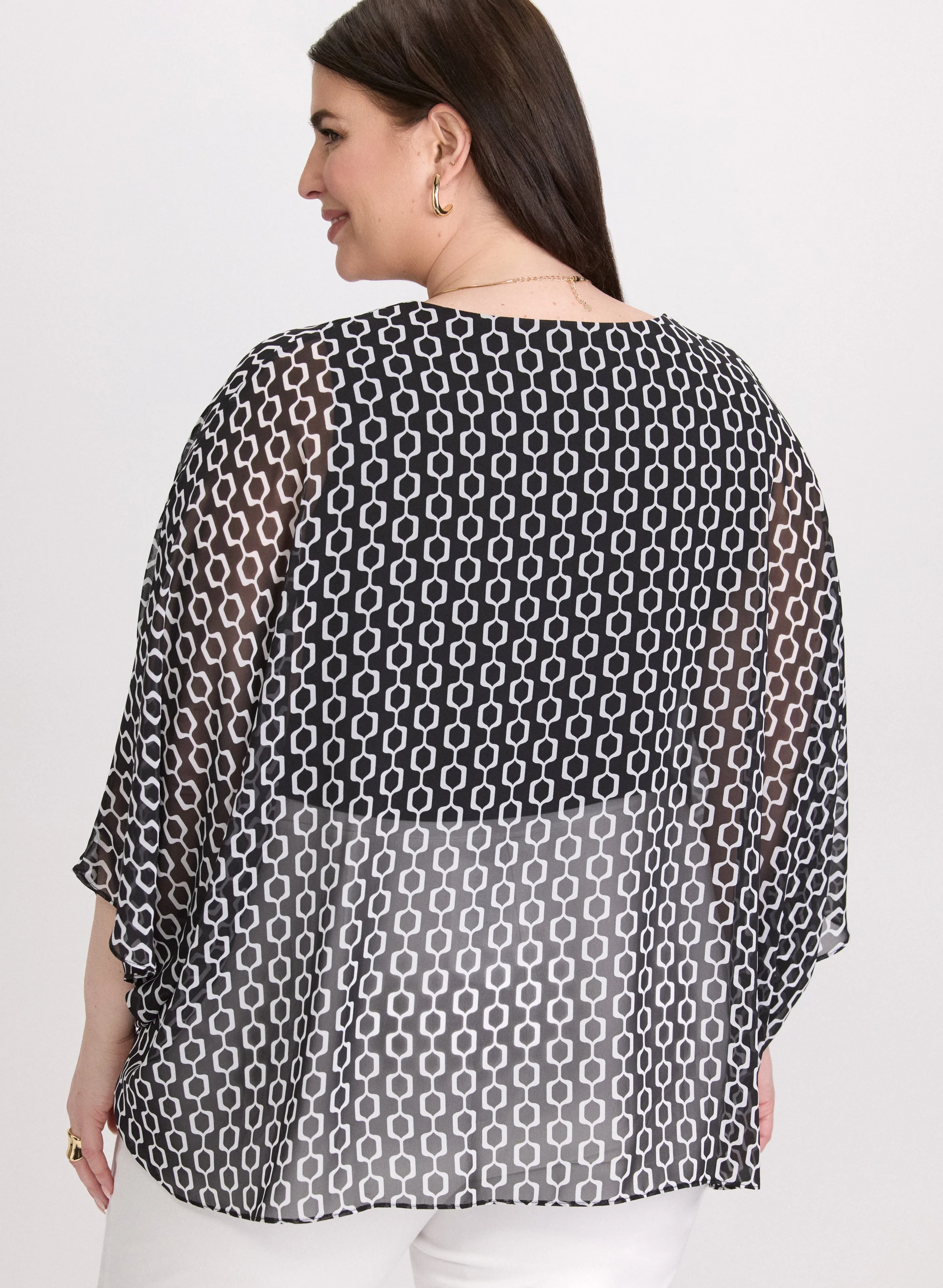 Geometric Chiffon Blouse sold by Laura product image thumbnail 3