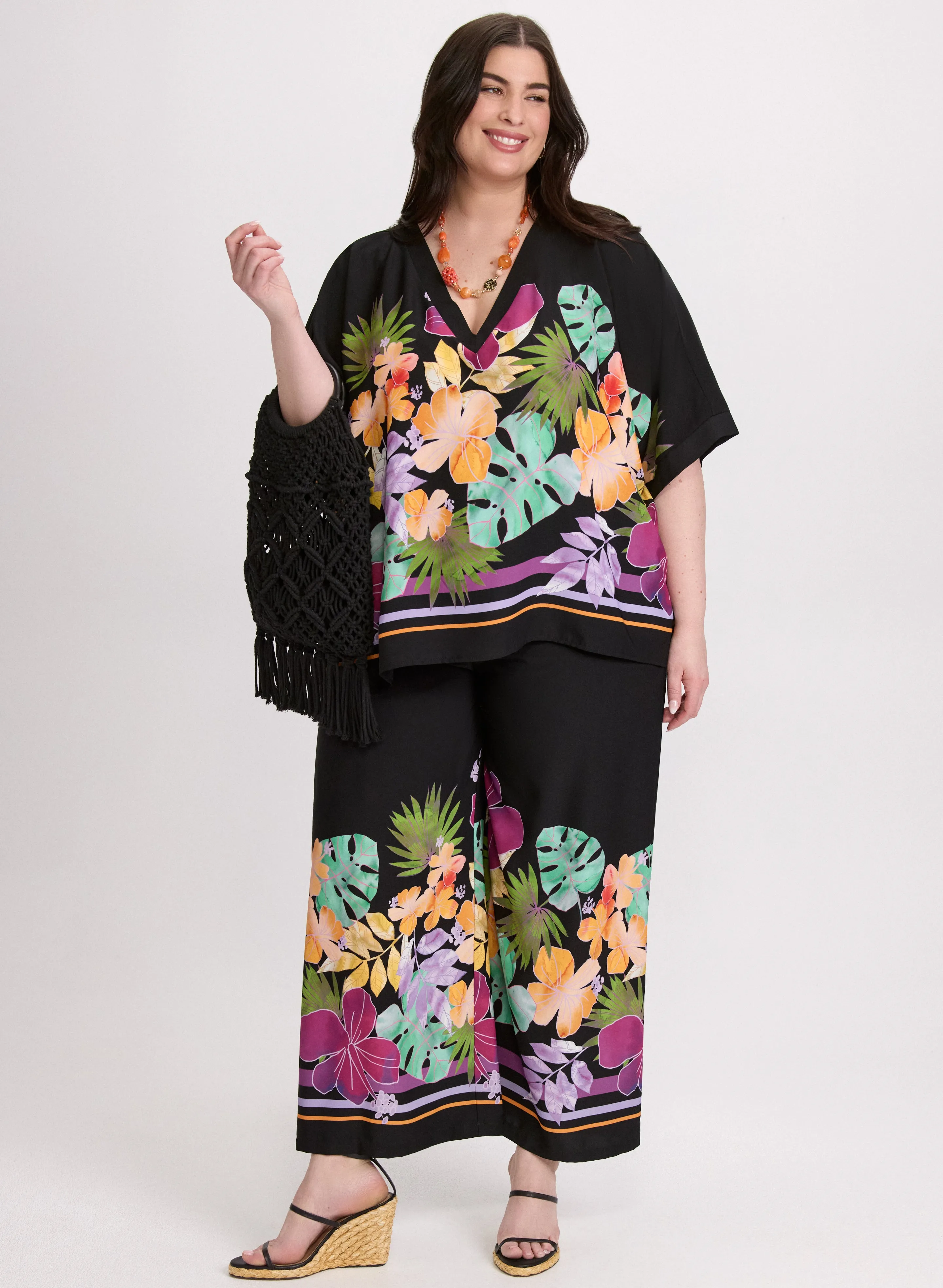 Joseph Ribkoff - Tropical Placement Print Blouse sold by Laura product image thumbnail 4