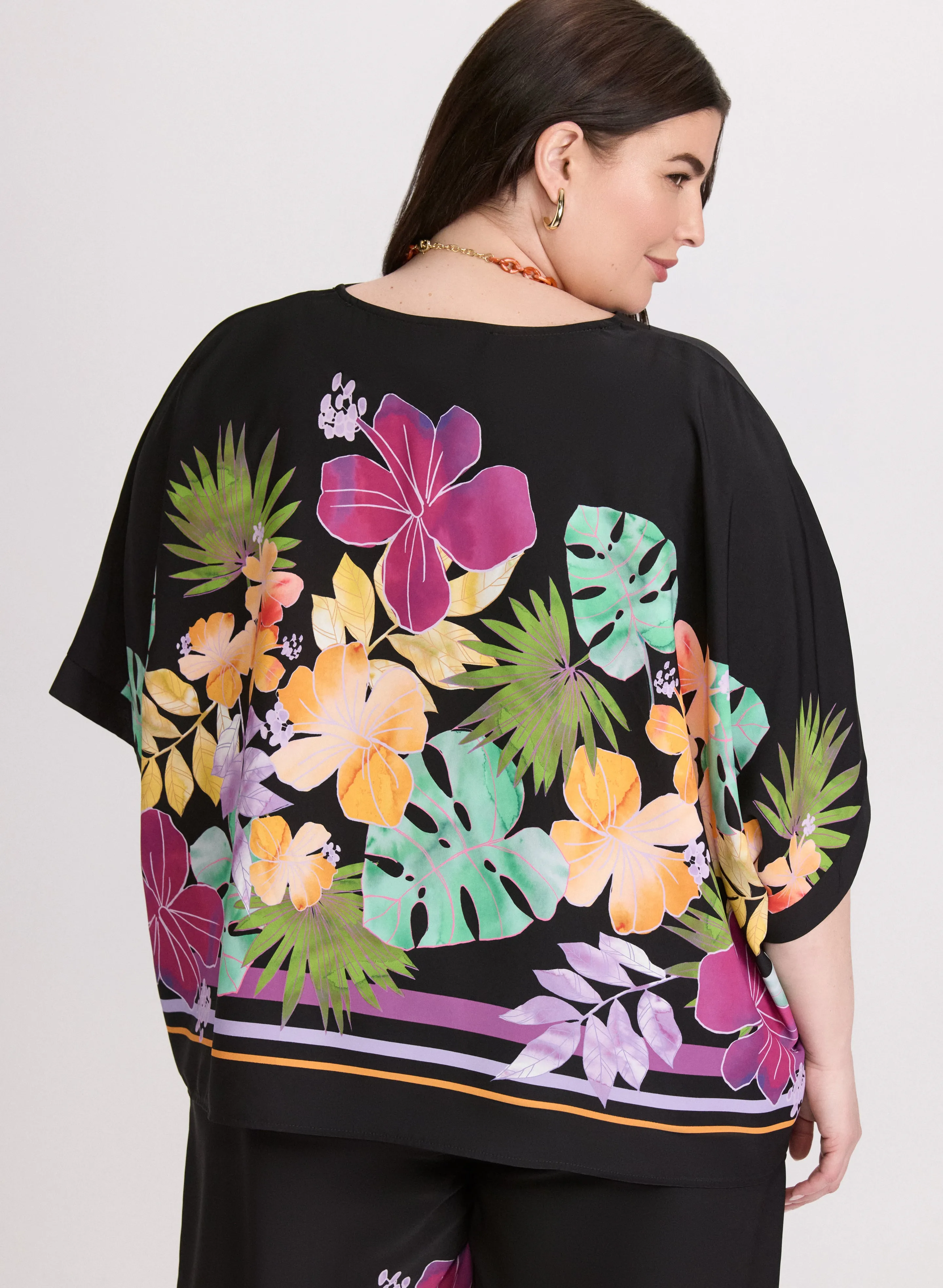 Joseph Ribkoff - Tropical Placement Print Blouse sold by Laura product image thumbnail 3