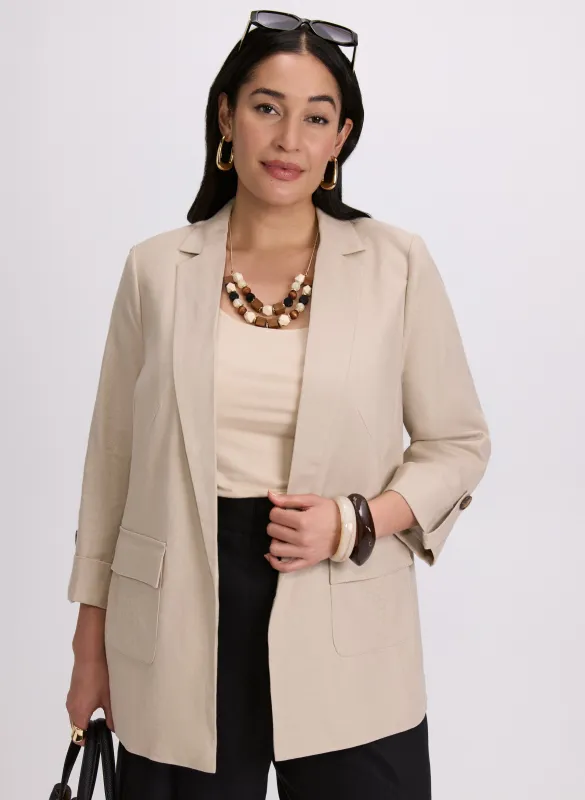 Linen-Blend Blazer sold by Laura