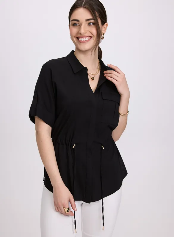 Drawstring Waist Blouse sold by Laura