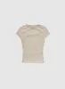 Striped Cap Sleeve T-Shirt sold by Laura