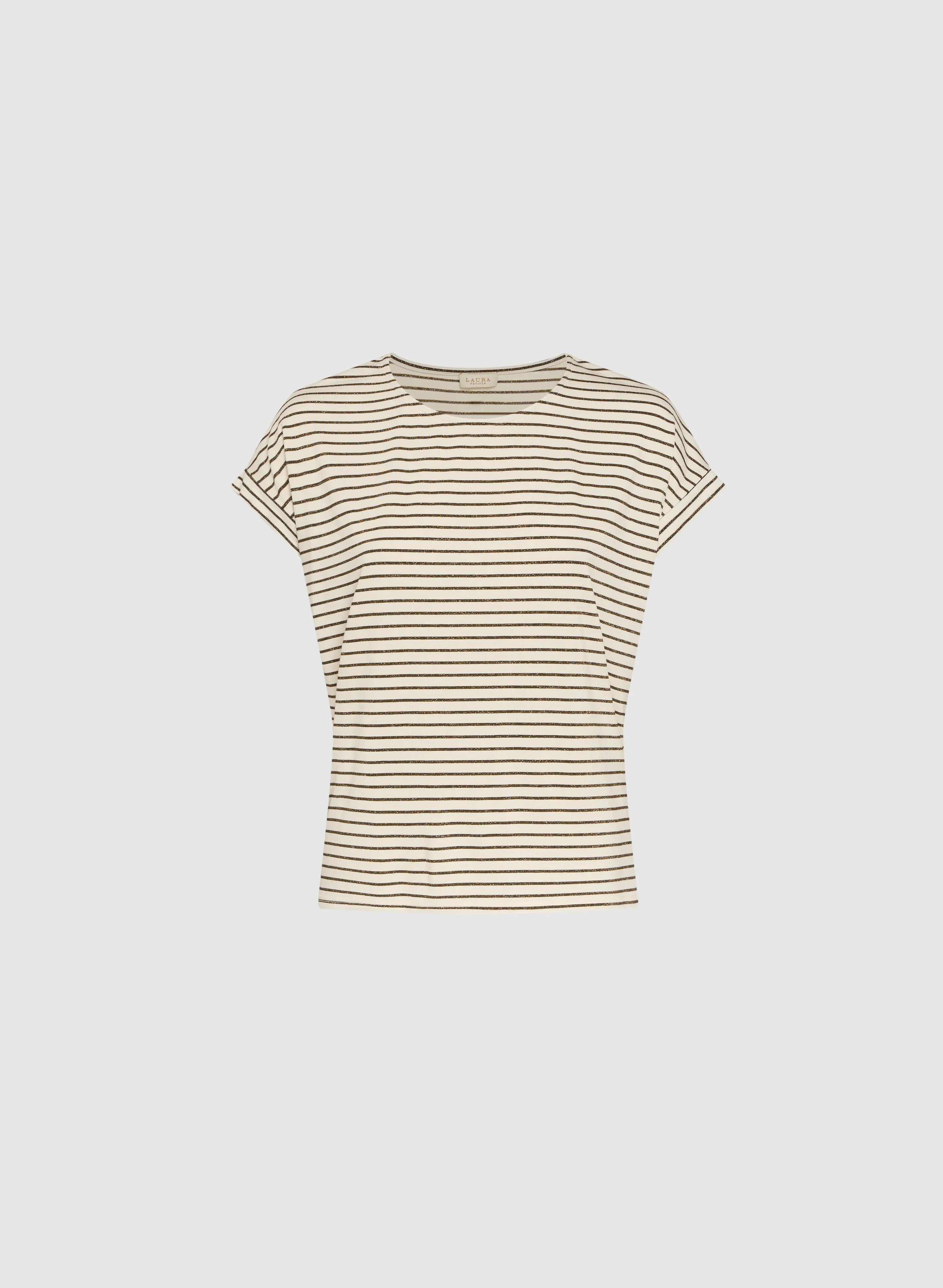 Striped Cap Sleeve T-Shirt sold by Laura product image thumbnail 5