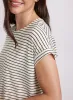 Striped Cap Sleeve T-Shirt sold by Laura