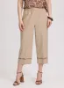 Stretch-Linen Crochet Detail Culottes sold by Laura