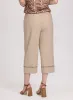 Stretch-Linen Crochet Detail Culottes sold by Laura