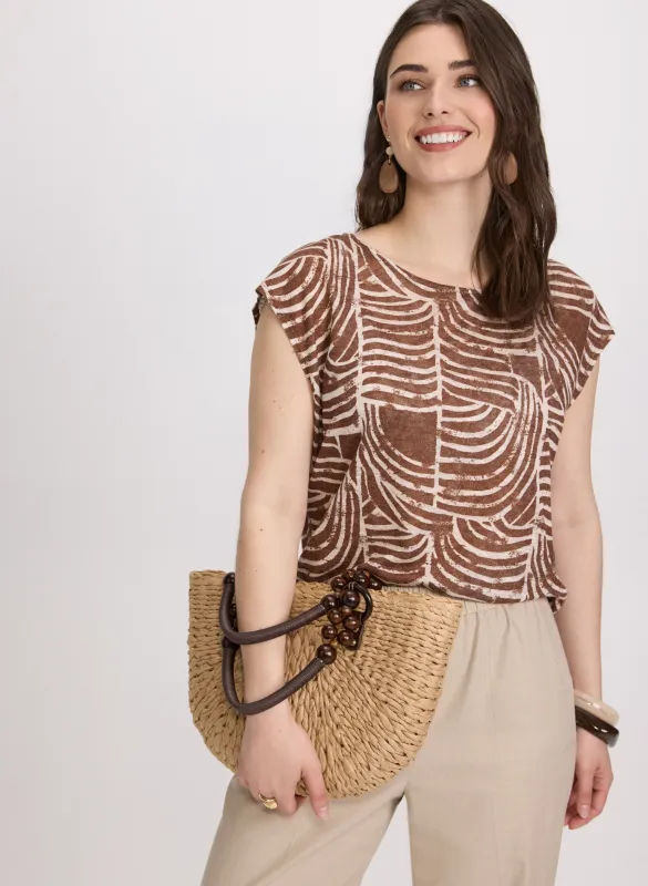 Abstract Print Top sold by Laura