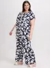 Olivia Printed Wide-Leg Pants sold by Laura