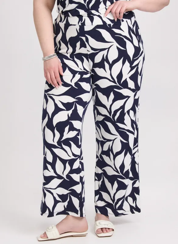 Olivia Printed Wide-Leg Pants sold by Laura