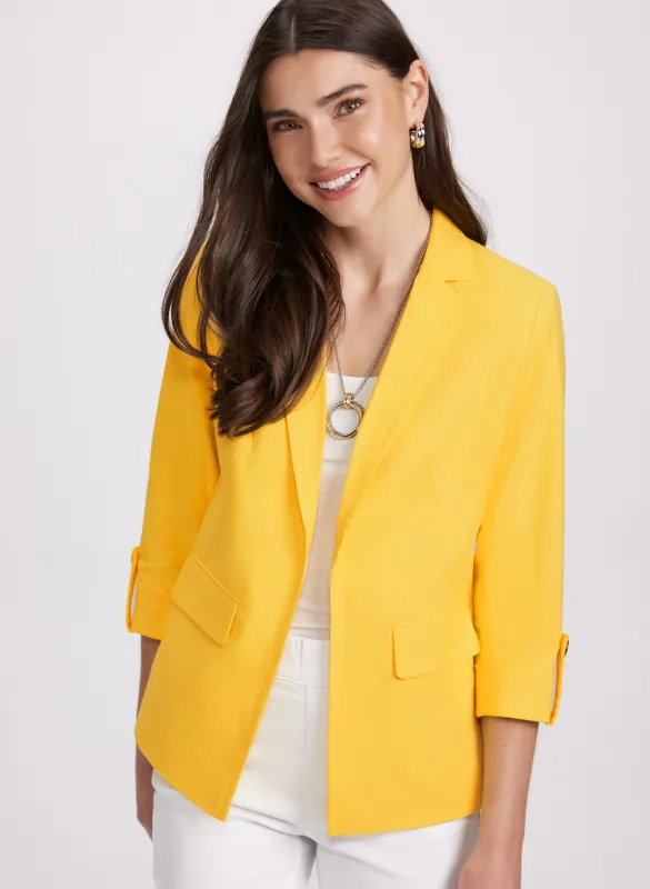 Linen-Blend Blazer sold by Laura