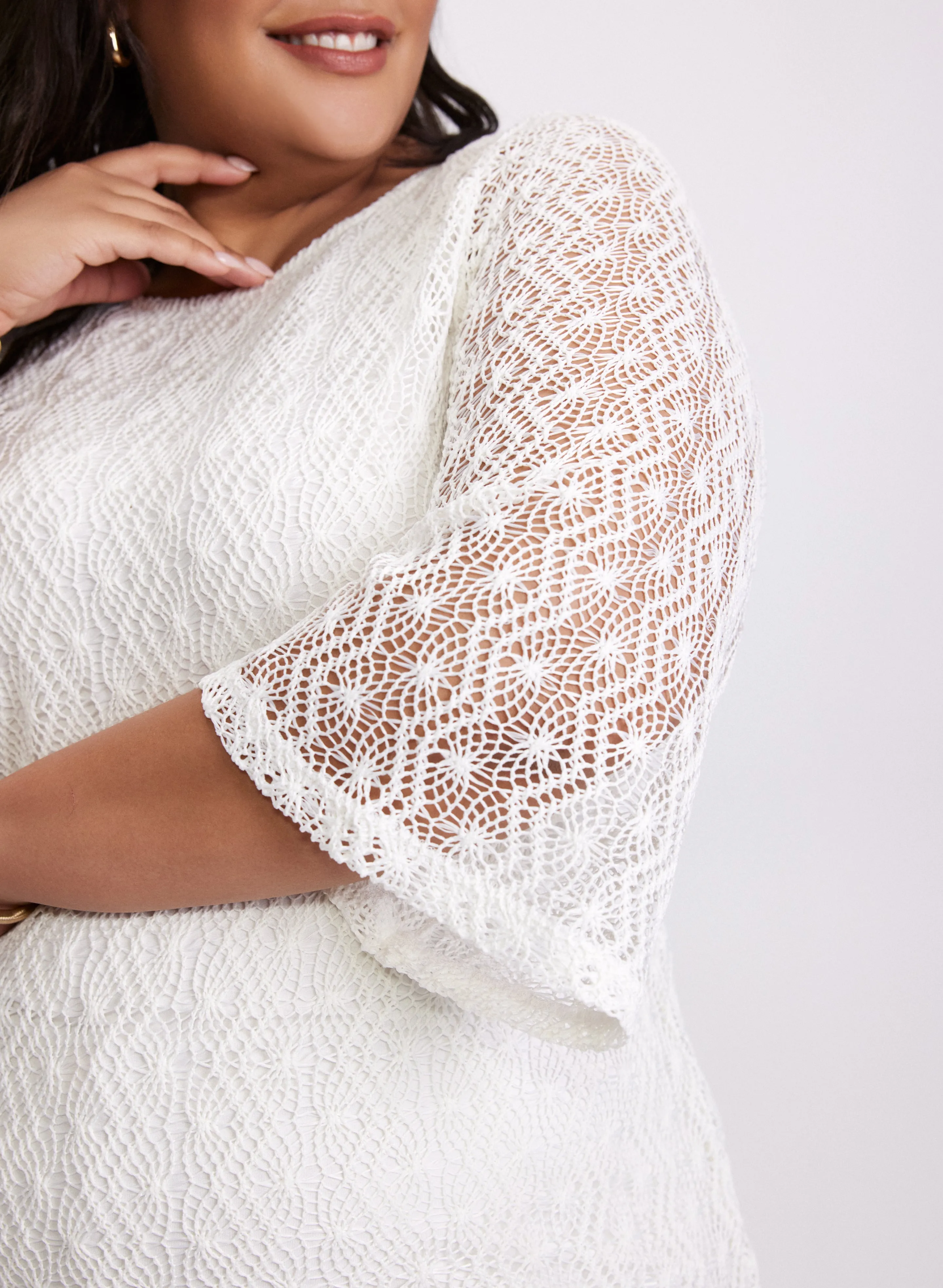 Lined Crochet Top sold by Laura product image thumbnail 2