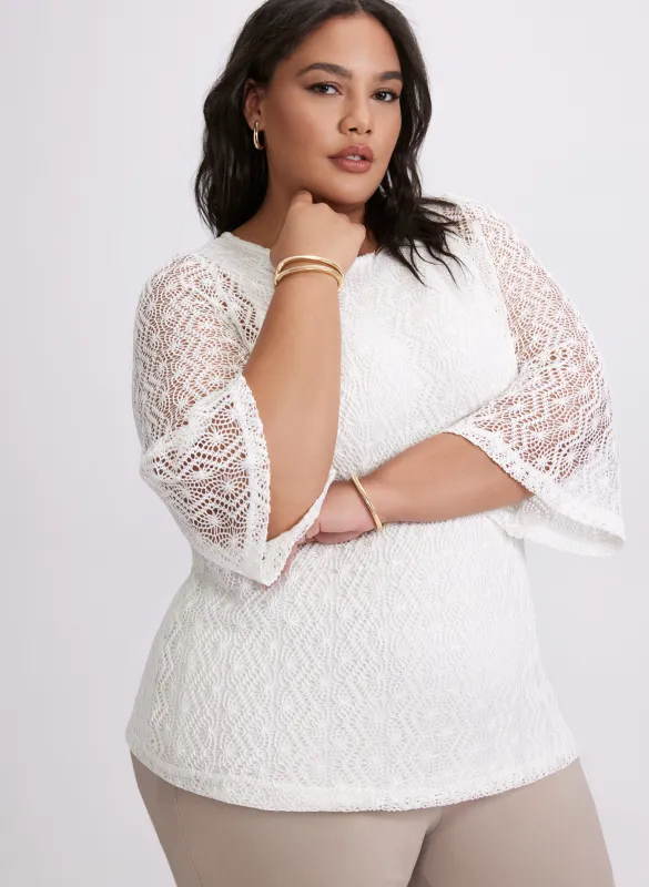 Lined Crochet Top sold by Laura