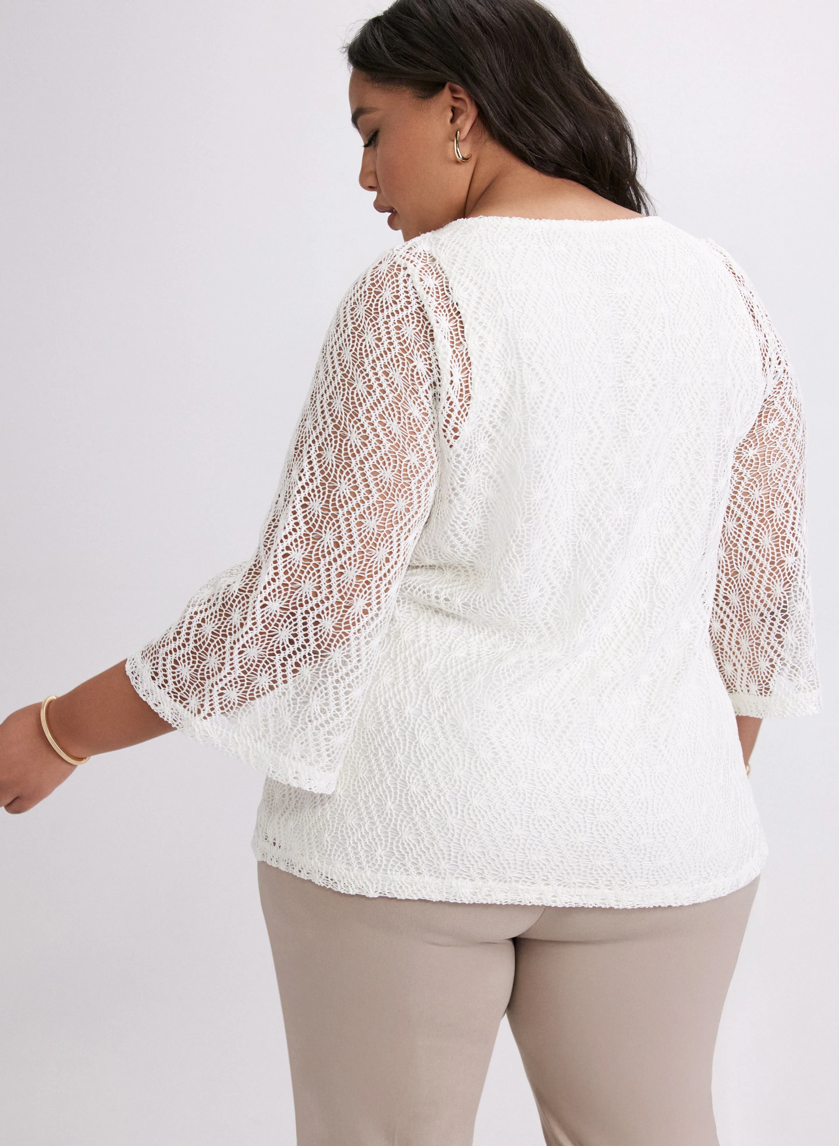 Lined Crochet Top sold by Laura product image thumbnail 4