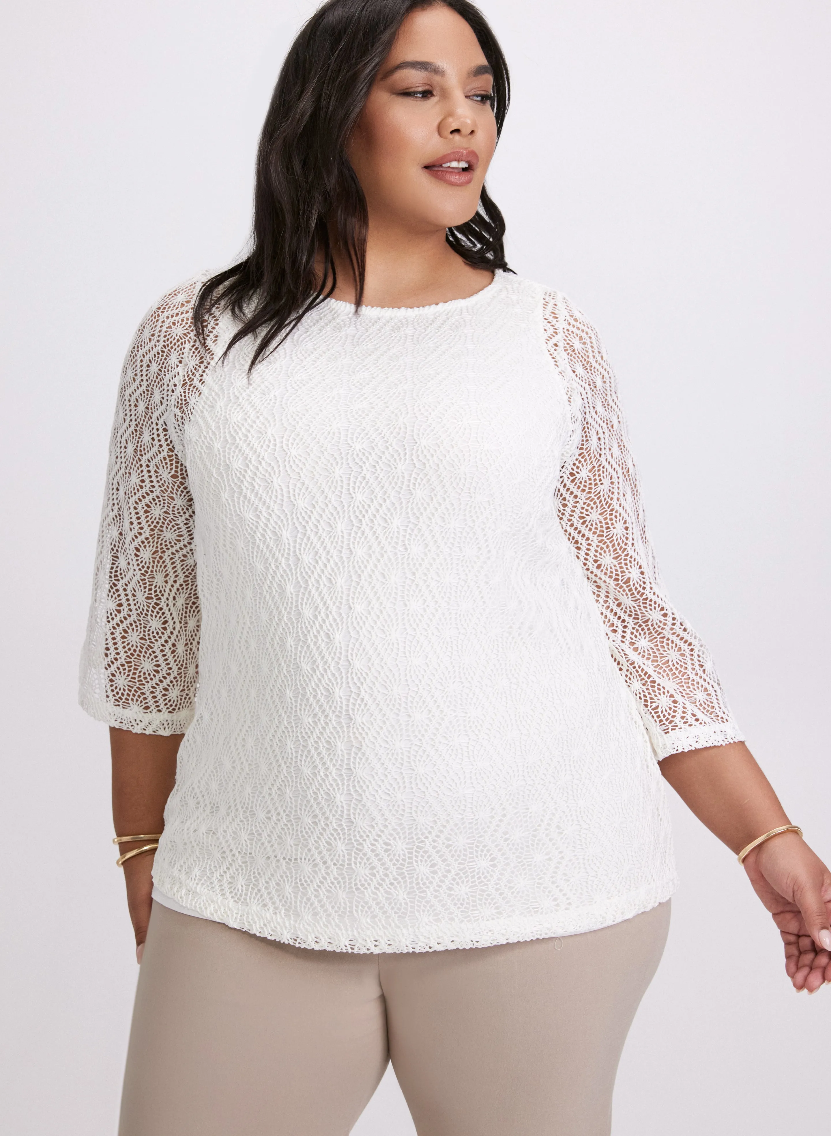 Lined Crochet Top sold by Laura product image thumbnail 5