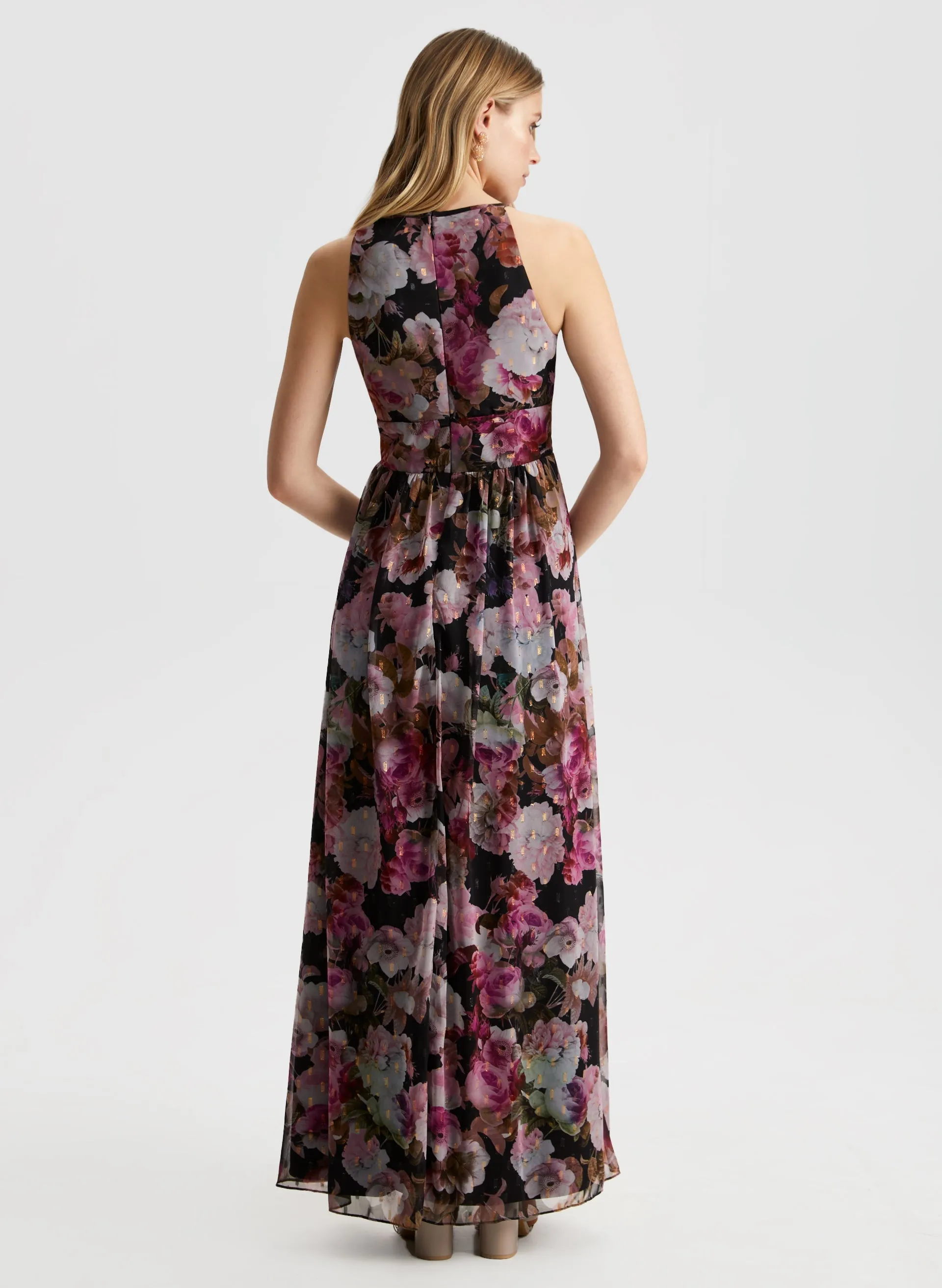Floral Print Halter Neck Dress sold by Laura product image thumbnail 2
