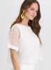 Short Sleeve Crochet Top sold by Laura