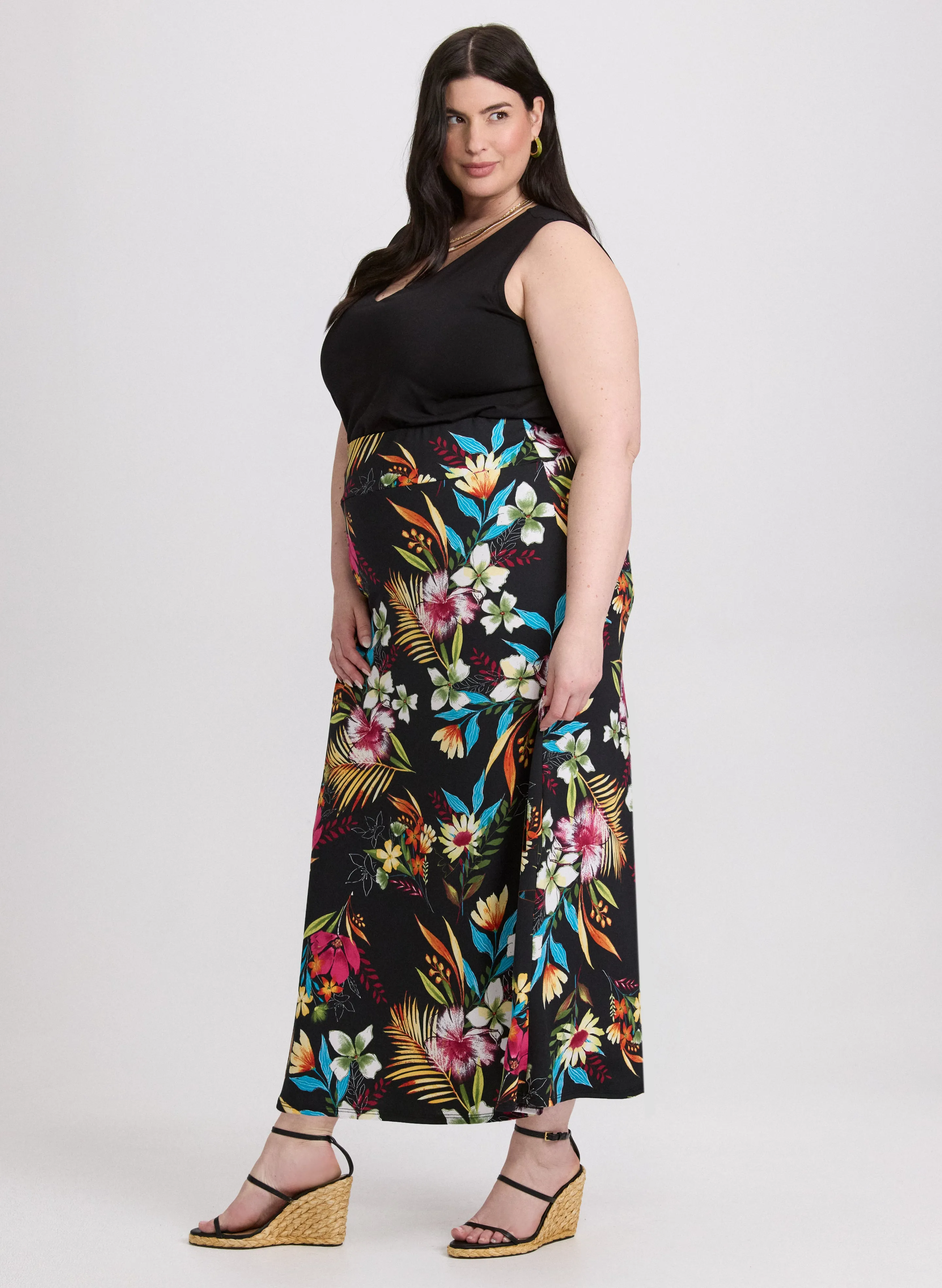 Floral Jersey Skirt sold by Laura product image thumbnail 2