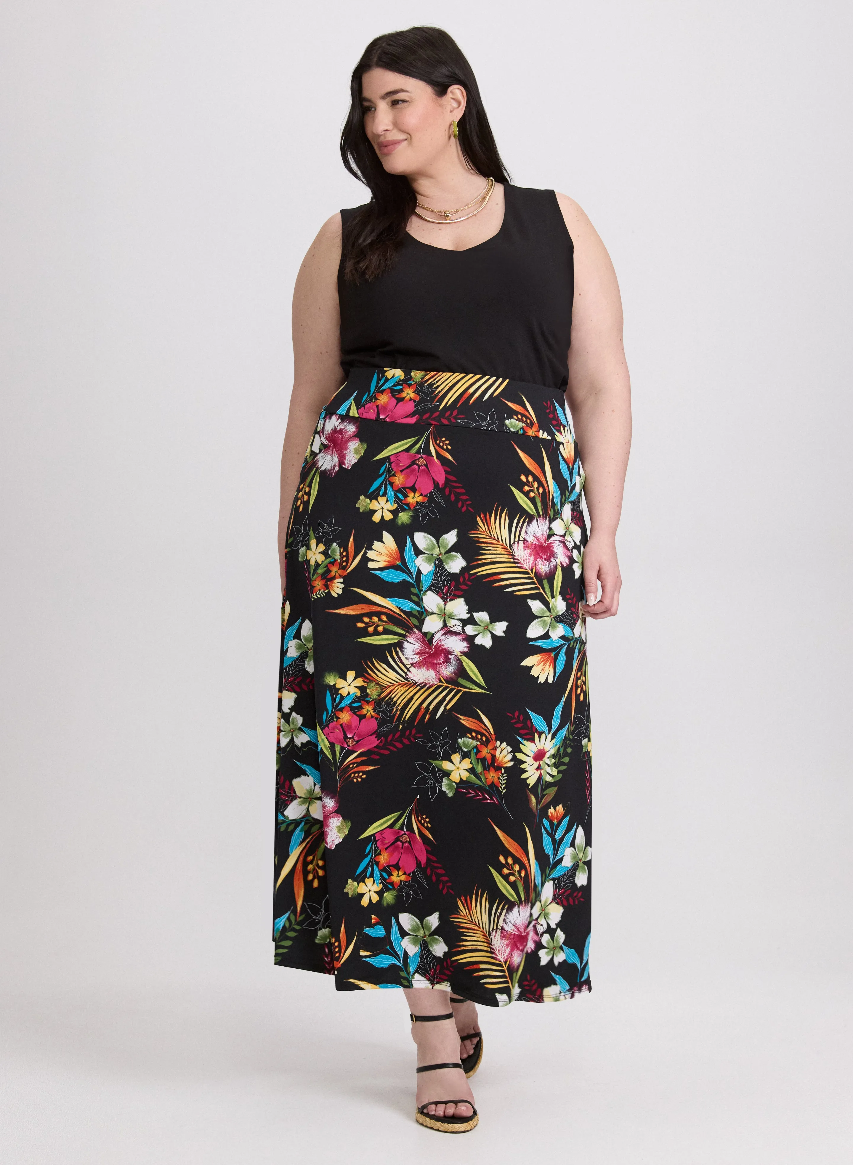 Floral Jersey Skirt sold by Laura product image thumbnail 4
