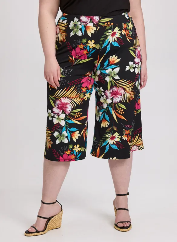 Floral Jersey Capris sold by Laura