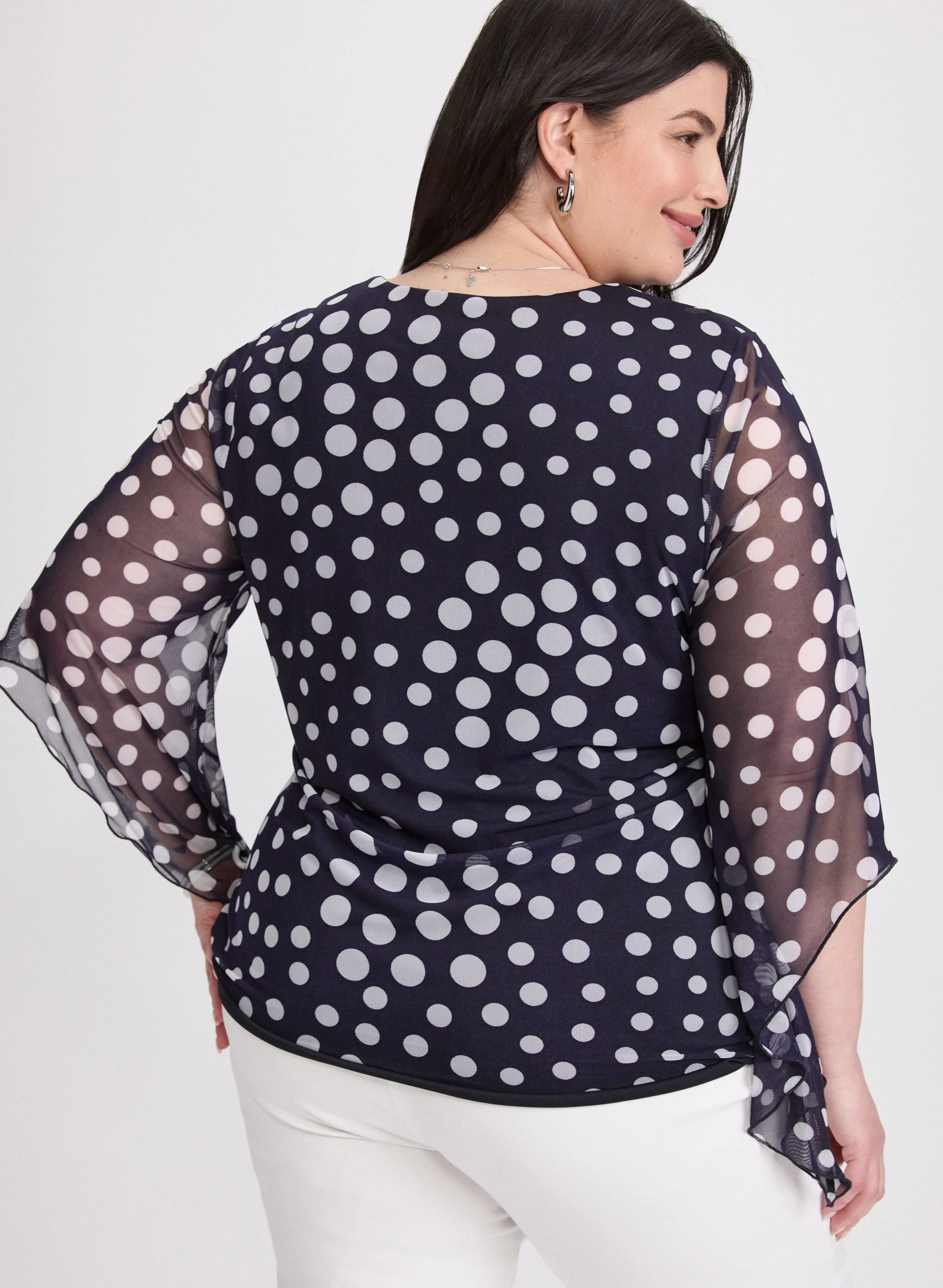 Mesh Polka Dot Top sold by Laura product image thumbnail 3
