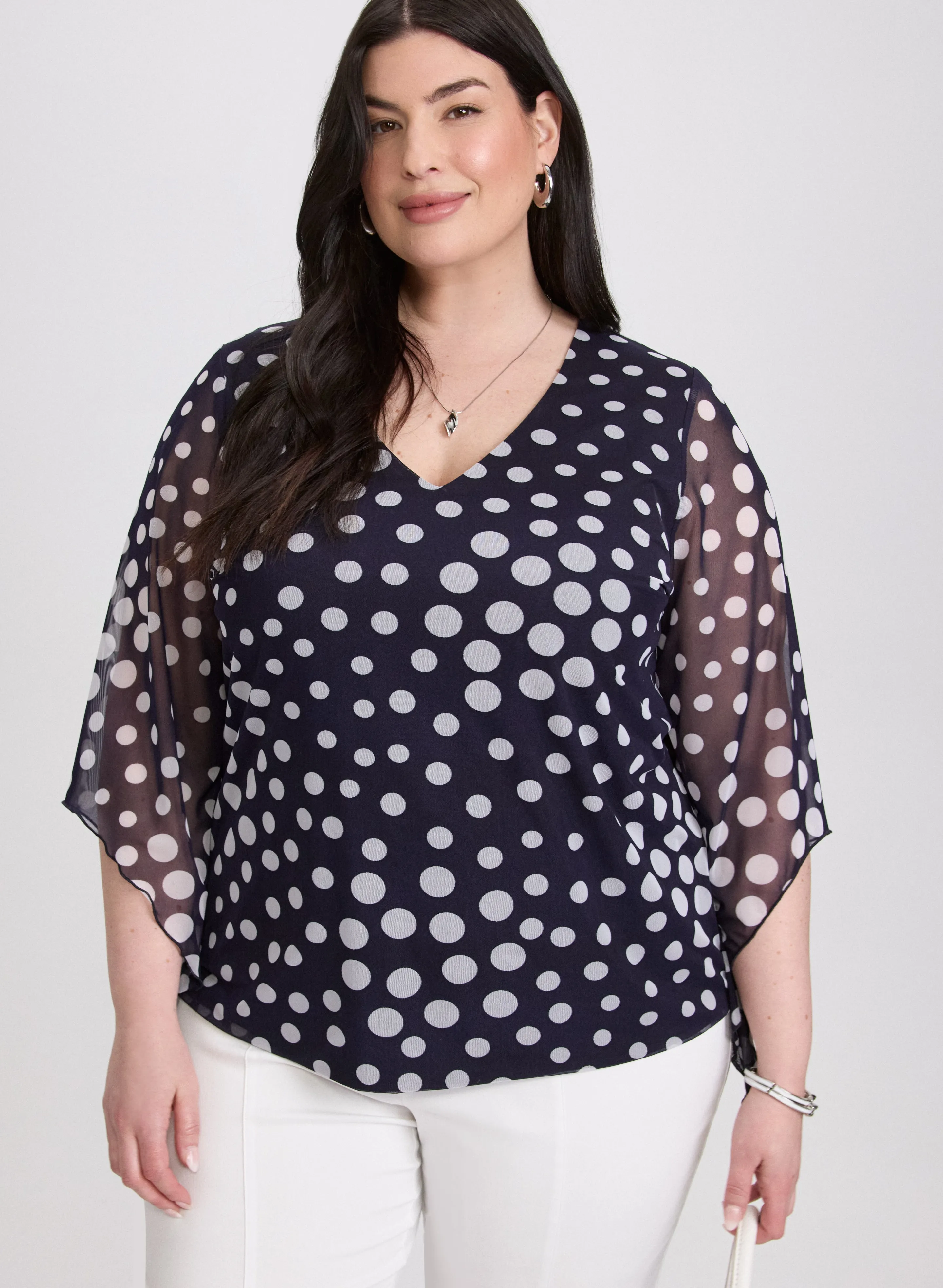 Mesh Polka Dot Top sold by Laura