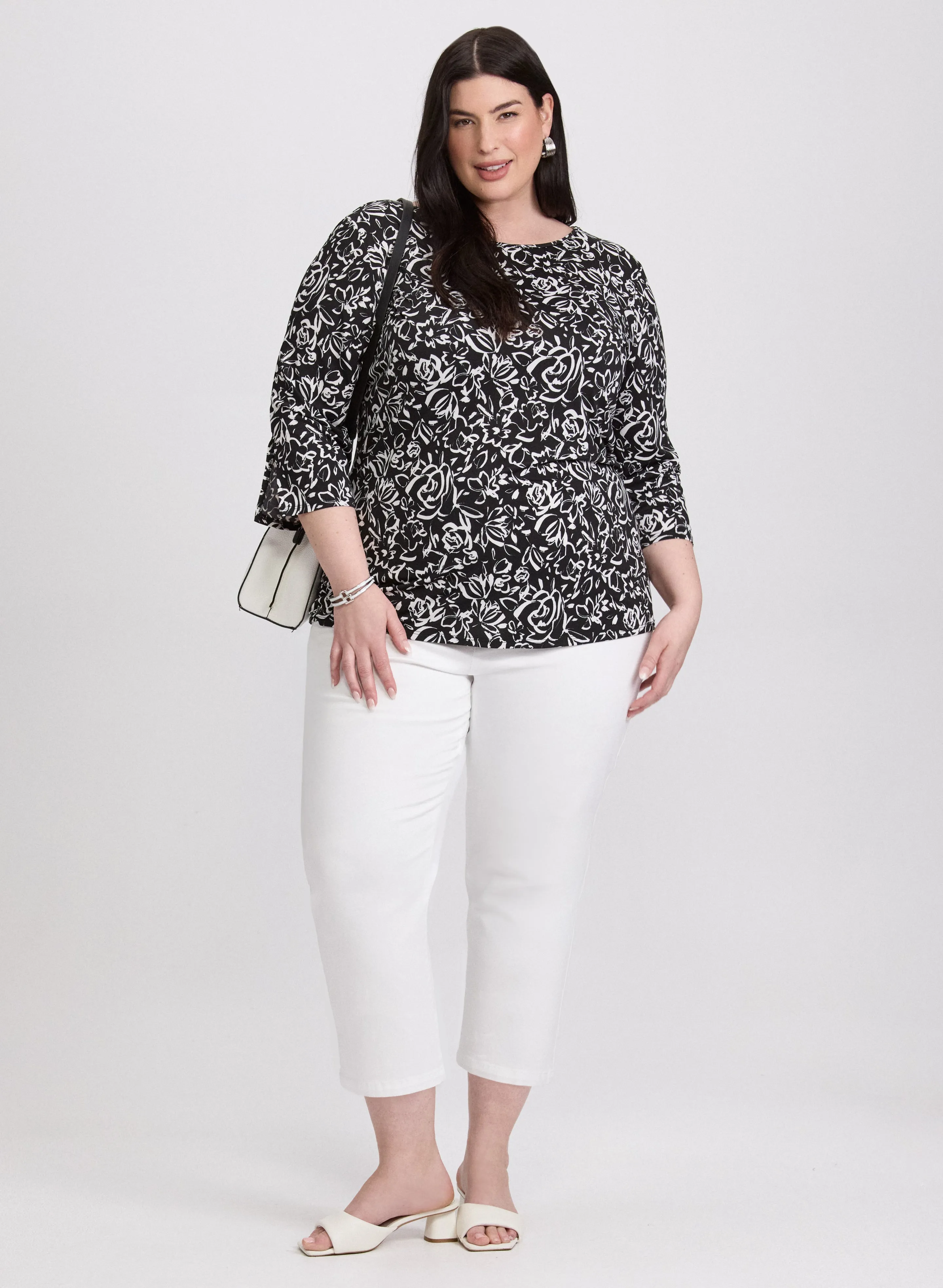 Sketch Floral Print Top sold by Laura product image thumbnail 3