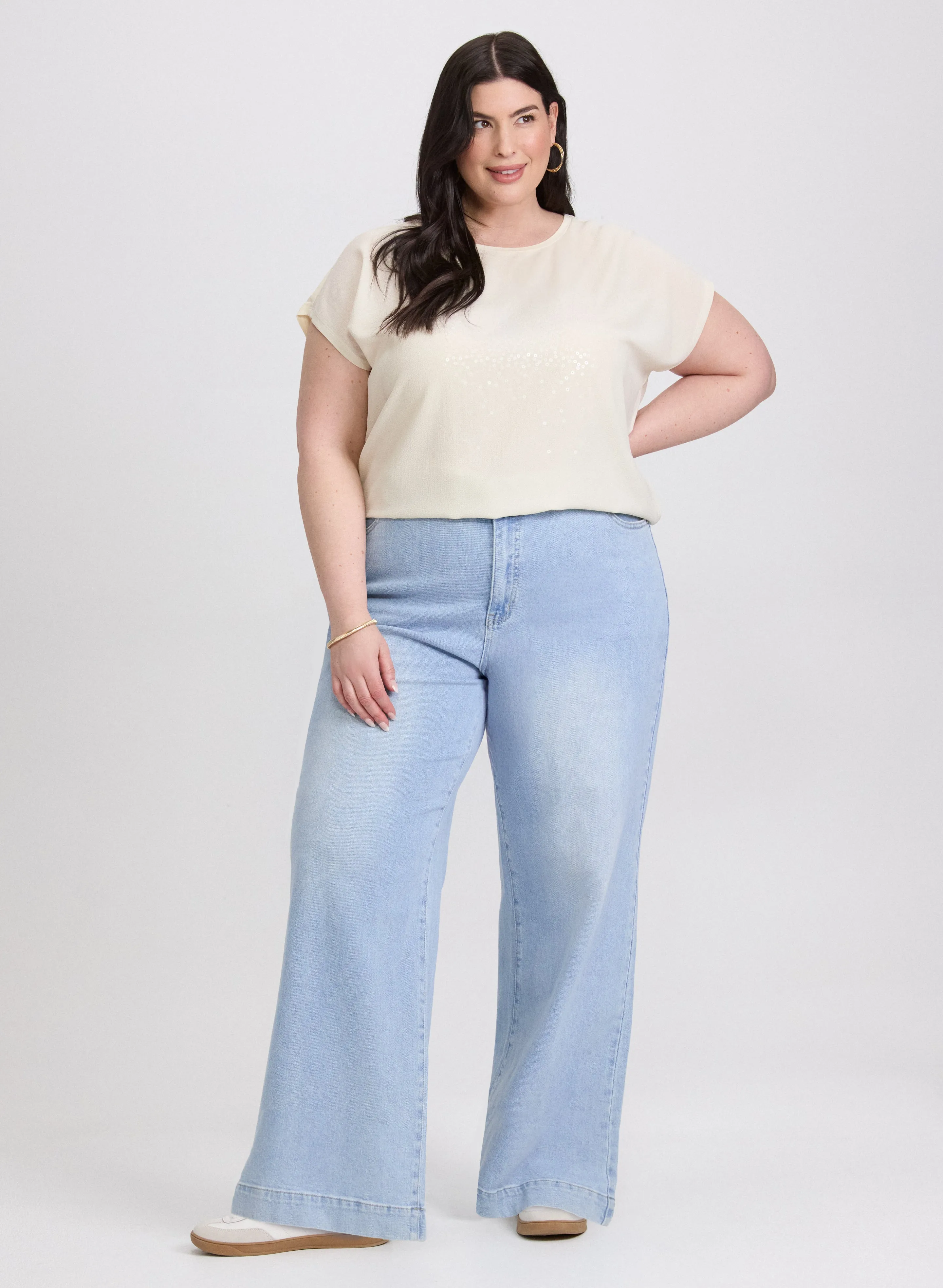 Matte Sequin Embellished Top sold by Laura product image thumbnail 3