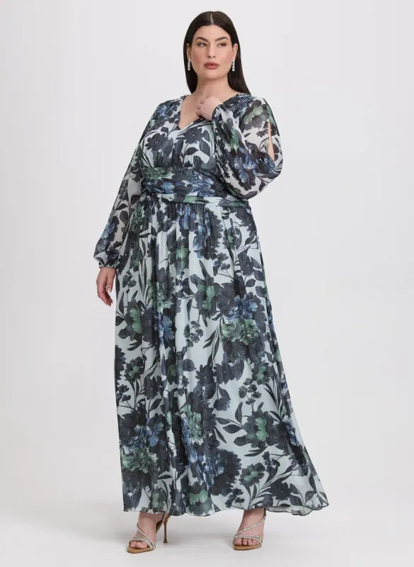 Floral Chiffon Dress sold by Laura