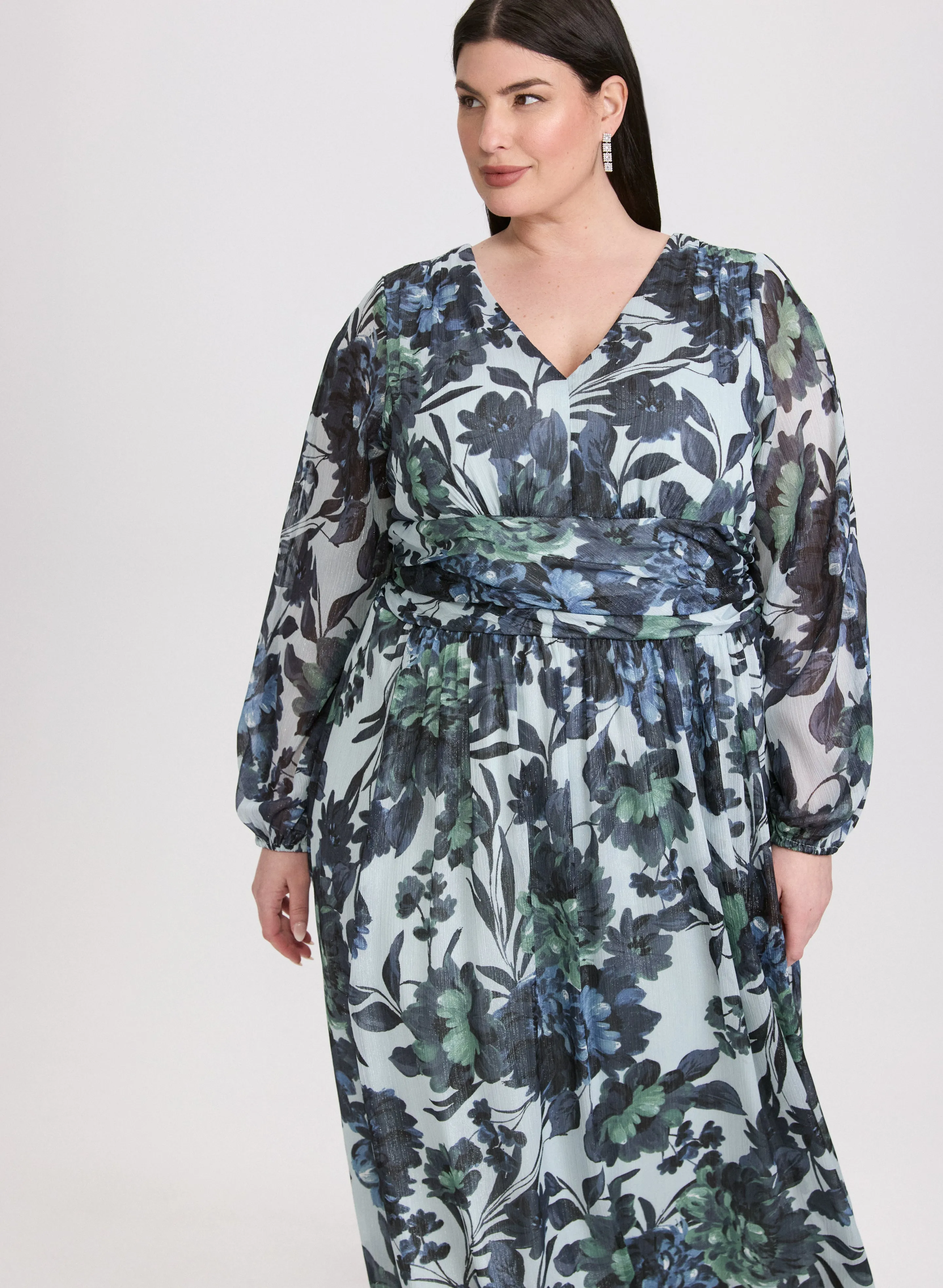 Floral Chiffon Dress sold by Laura product image thumbnail 4