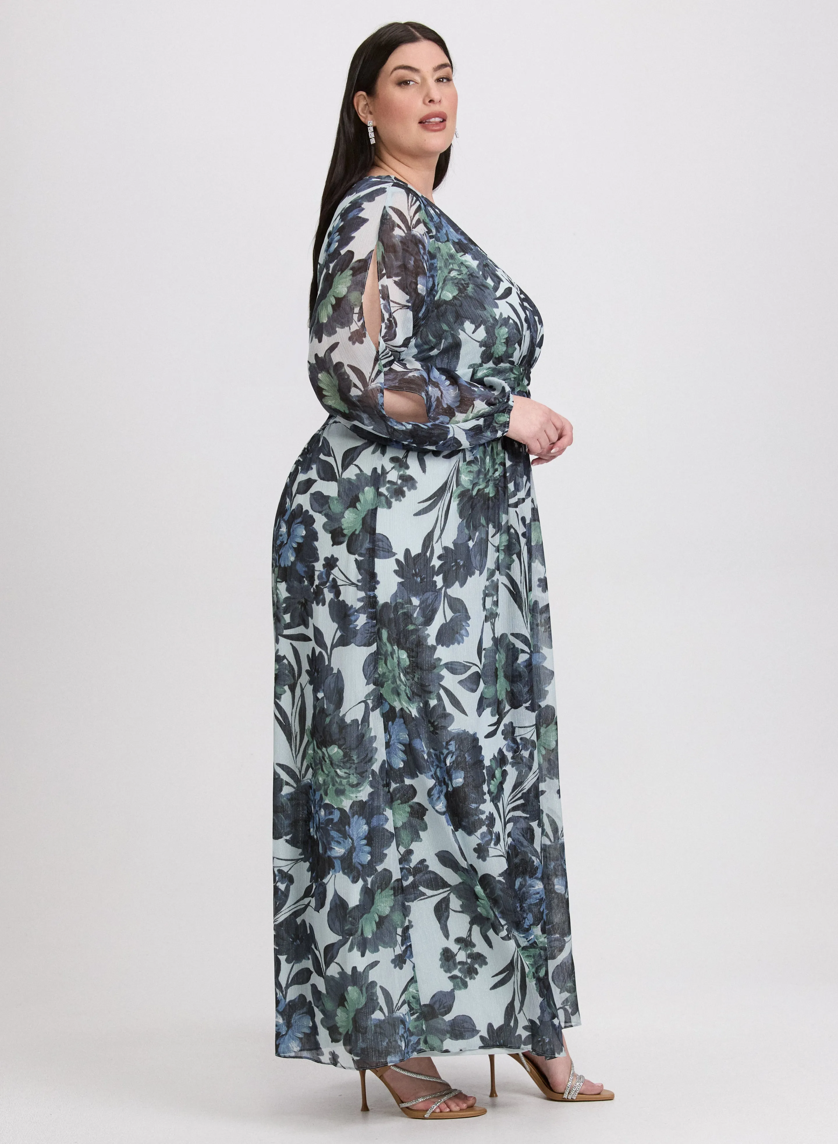 Floral Chiffon Dress sold by Laura product image thumbnail 2