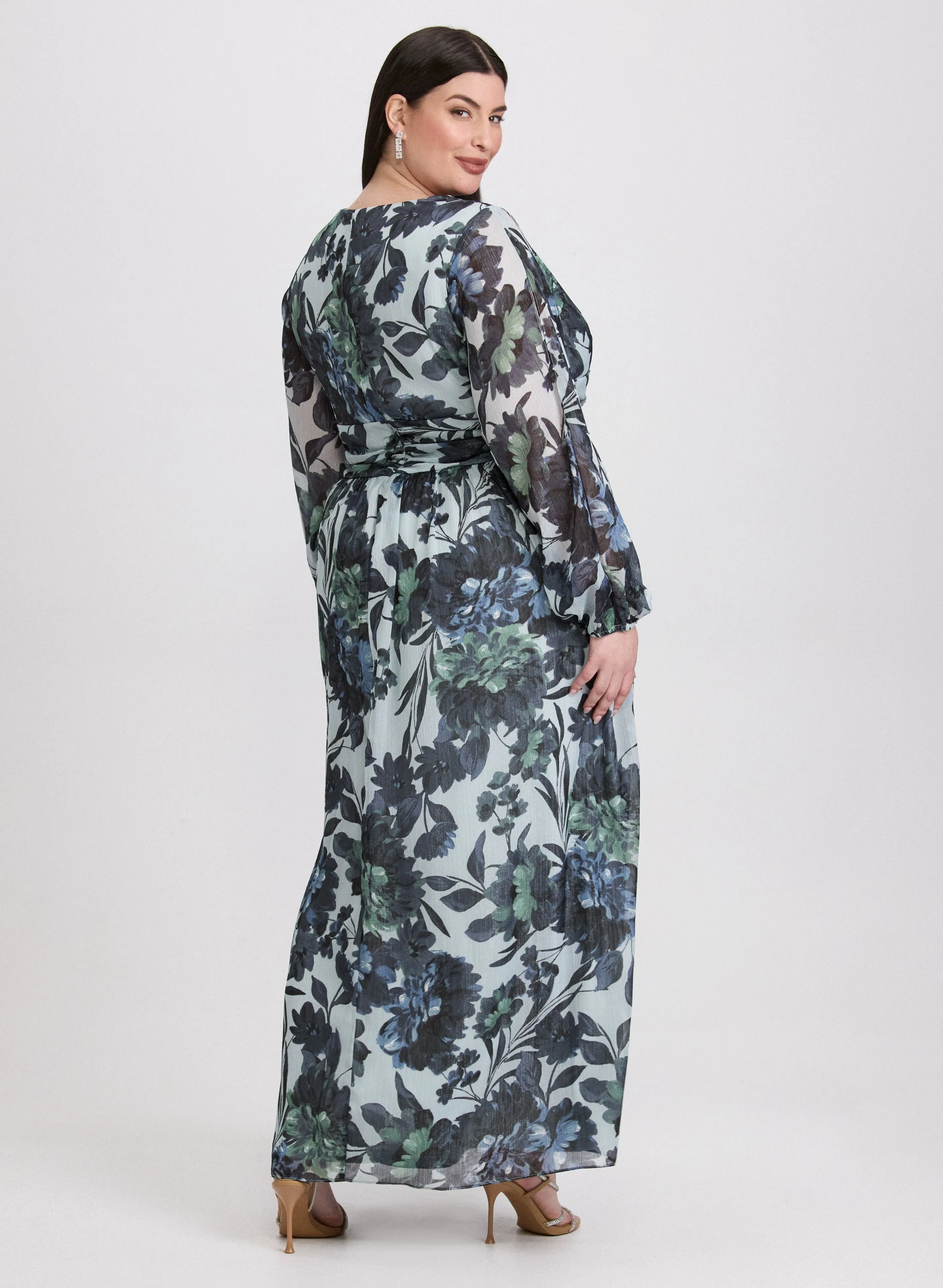 Floral Chiffon Dress sold by Laura product image thumbnail 3