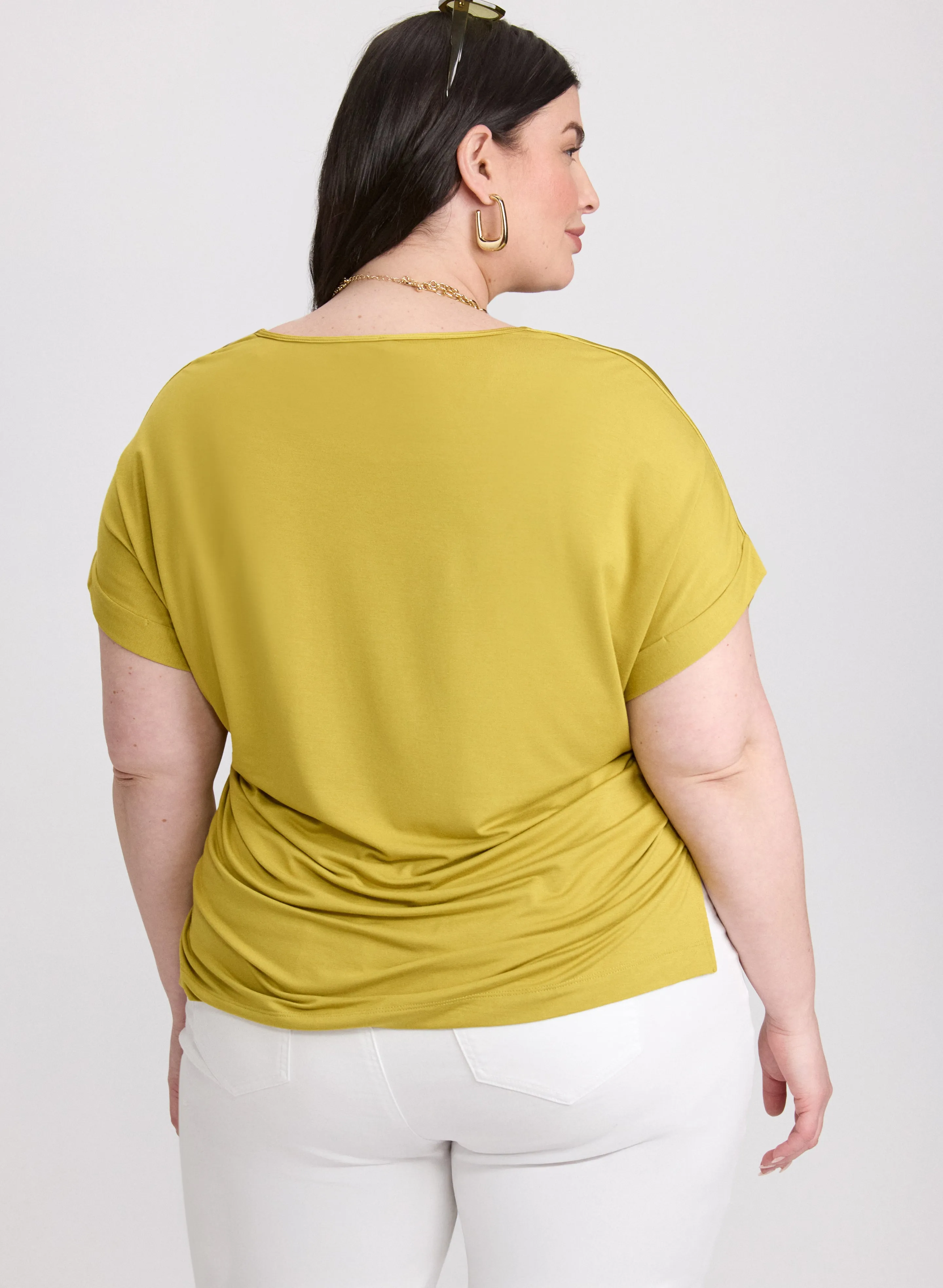 Satin Drop Shoulder Top sold by Laura product image thumbnail 4