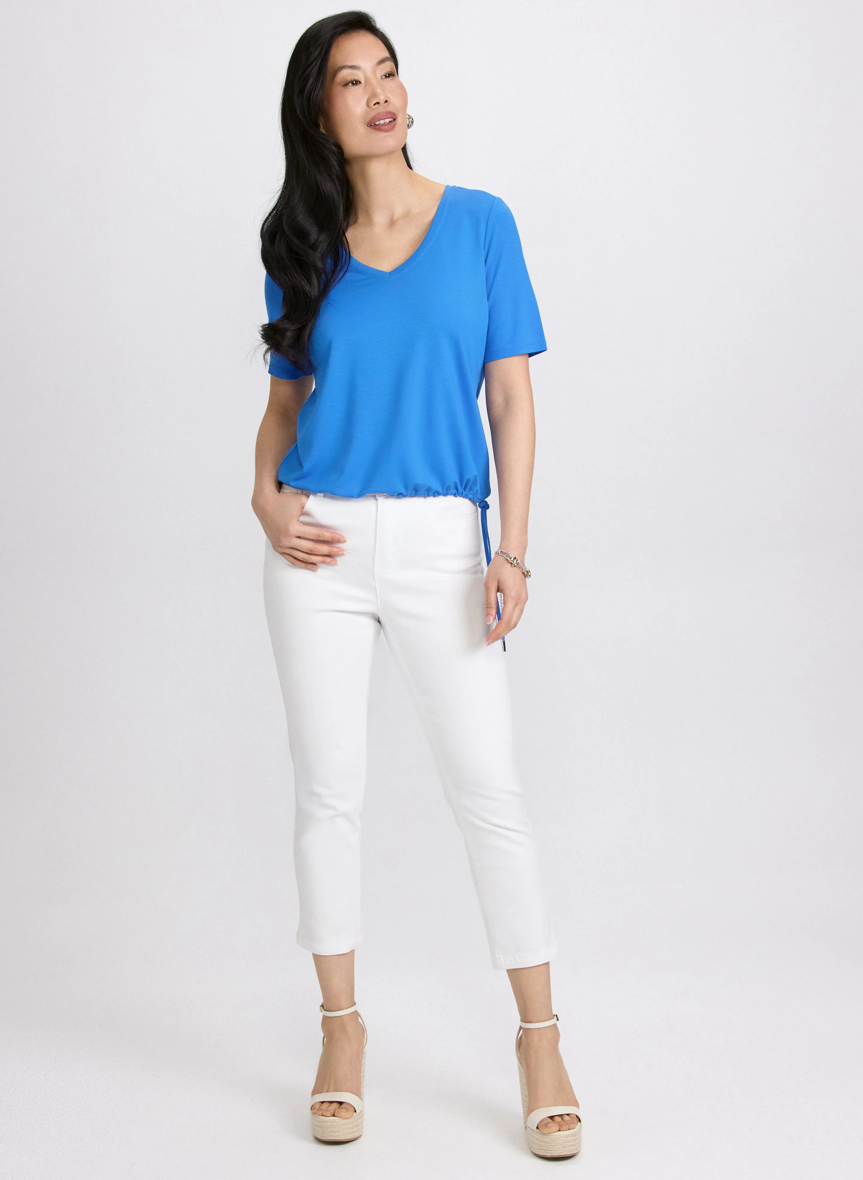 Drawstring Hem T-Shirt sold by Laura product image thumbnail 3