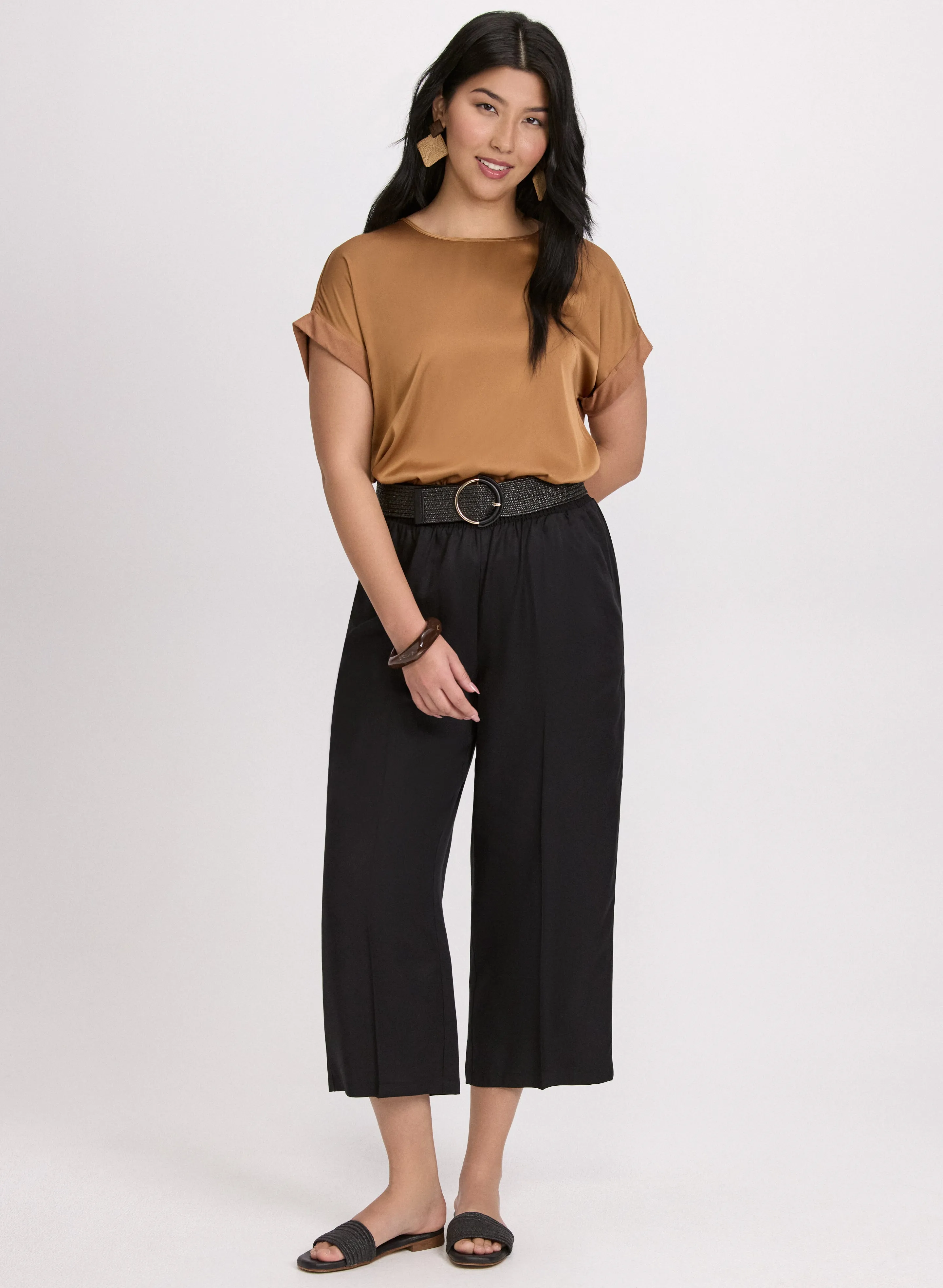 Satin Drop Shoulder Top sold by Laura product image thumbnail 3