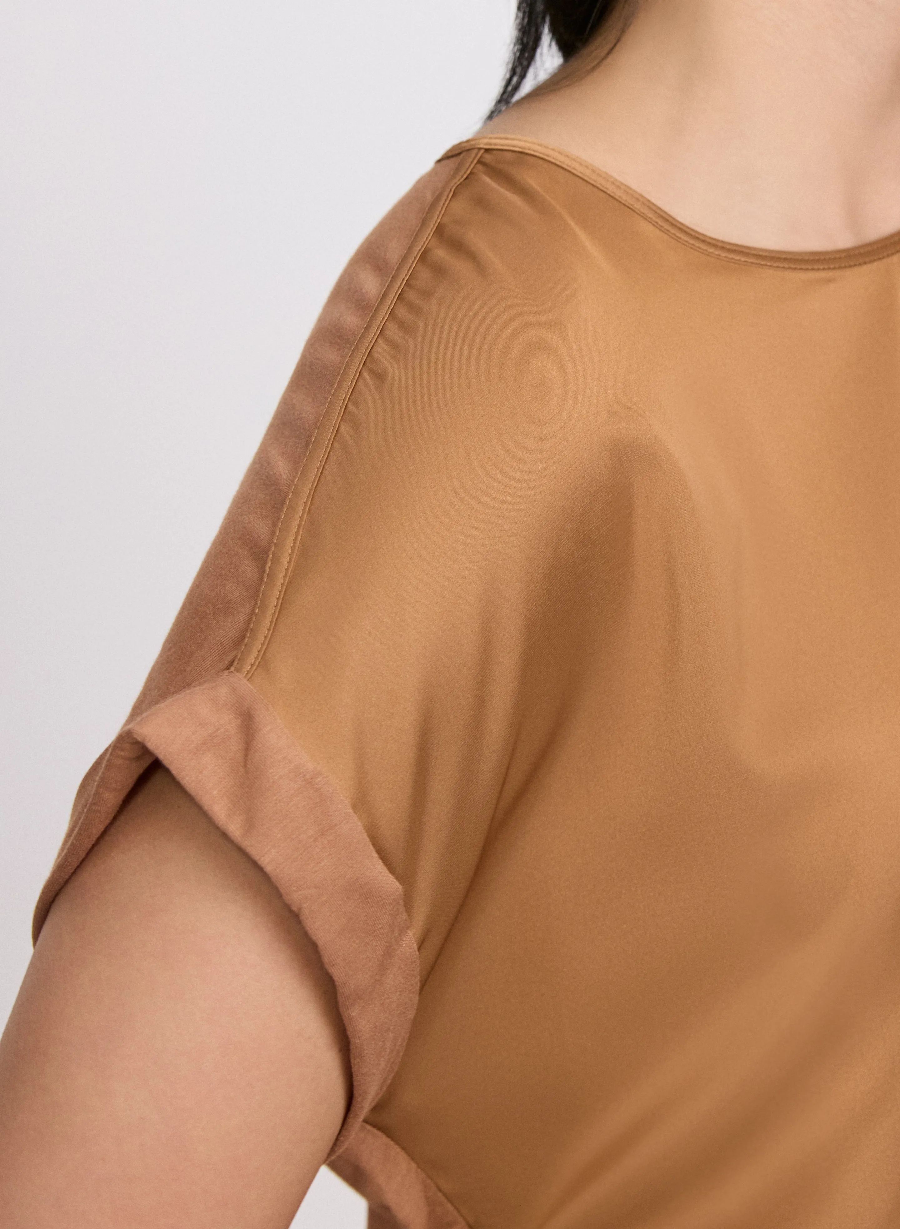 Satin Drop Shoulder Top sold by Laura product image thumbnail 5