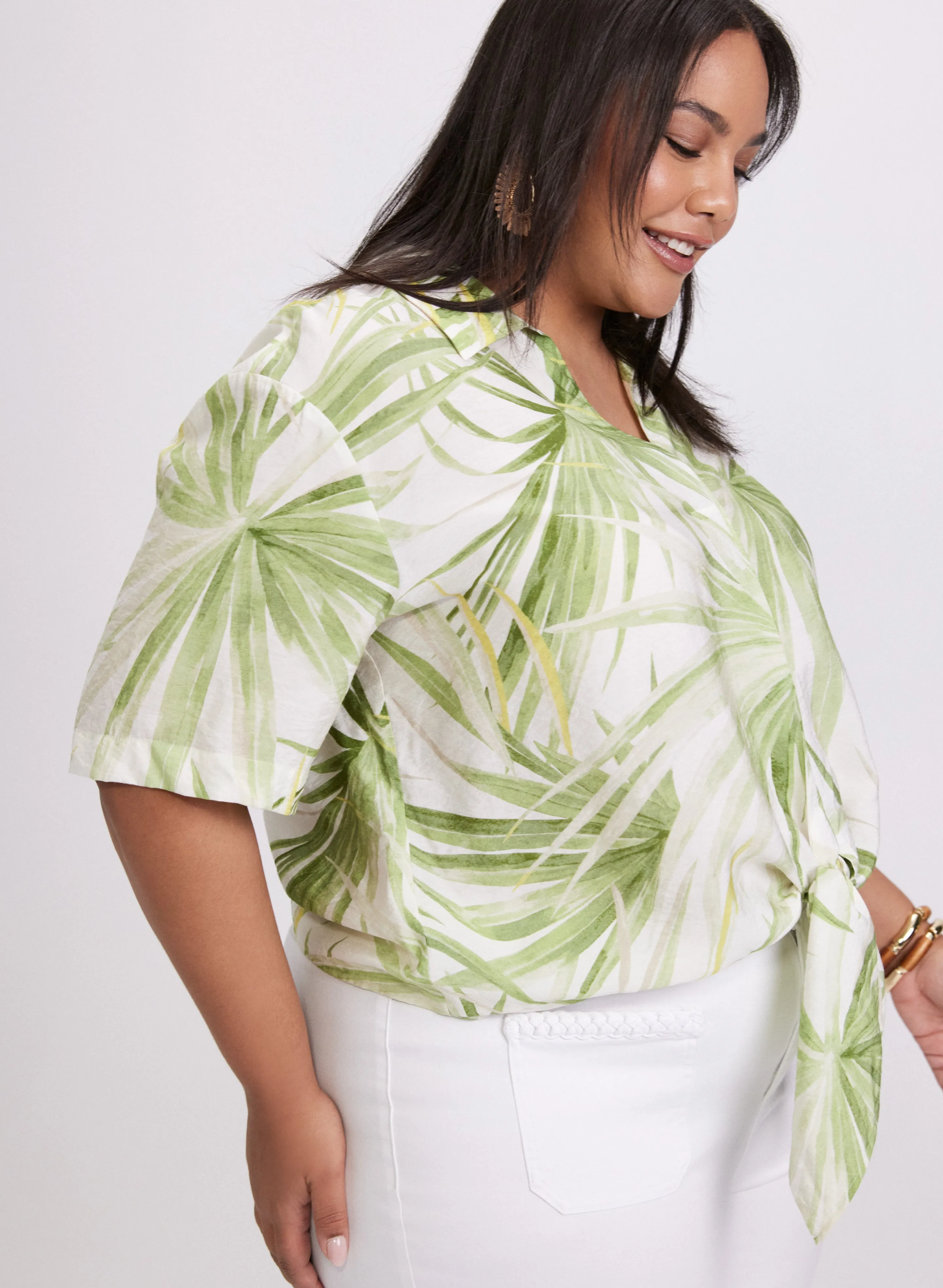 Palm Print Blouse sold by Laura product image thumbnail 3