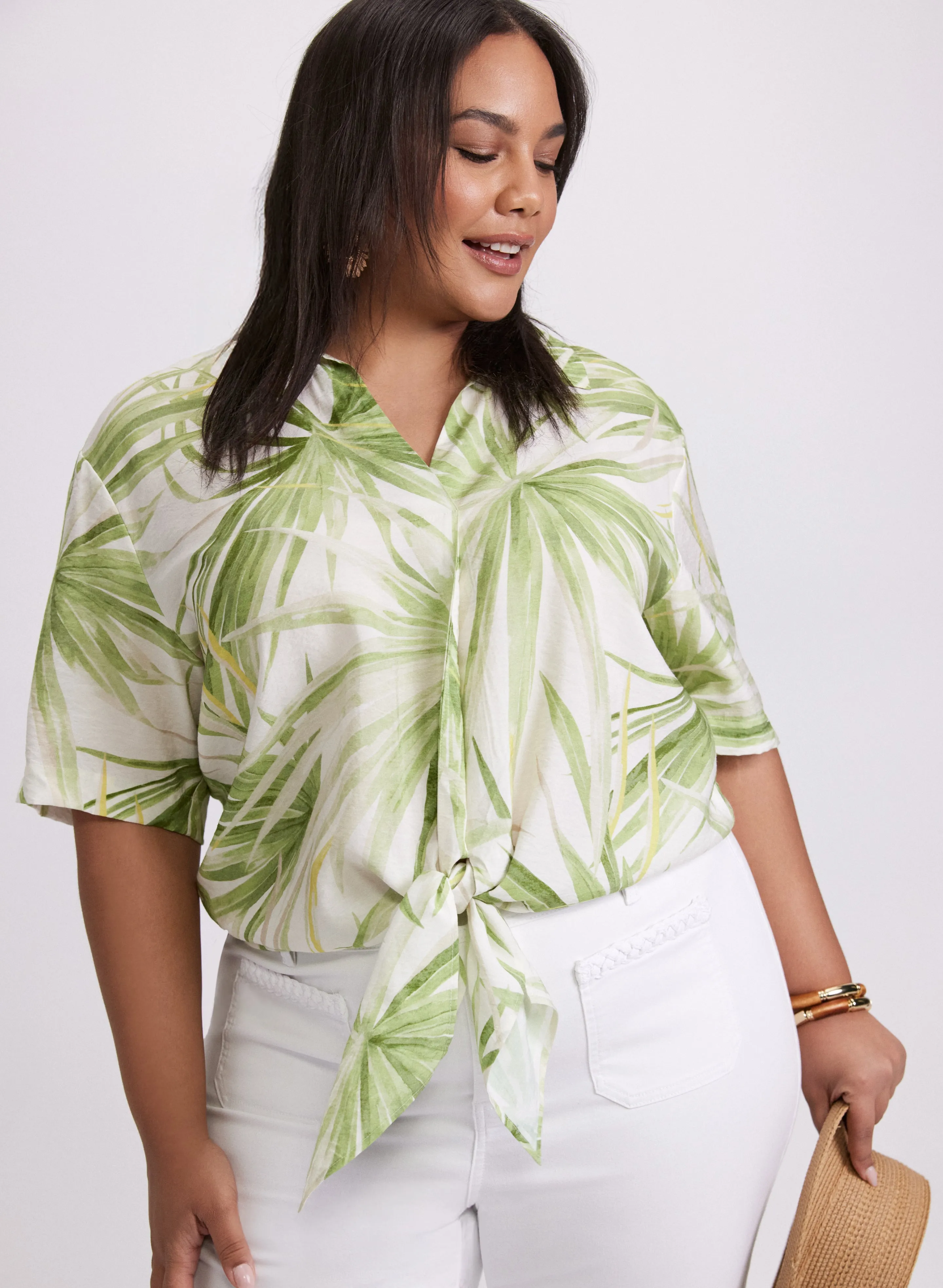 Palm Print Blouse sold by Laura