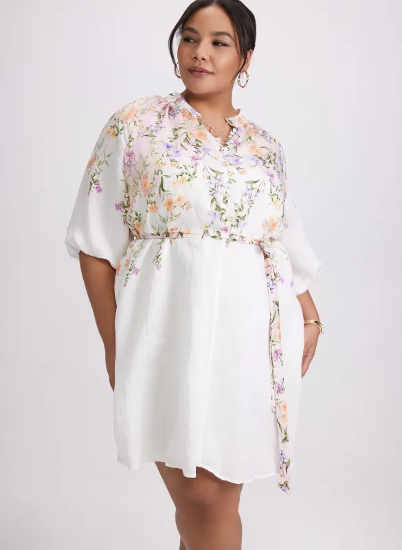 Floral 3/4 Sleeve Dress sold by Laura